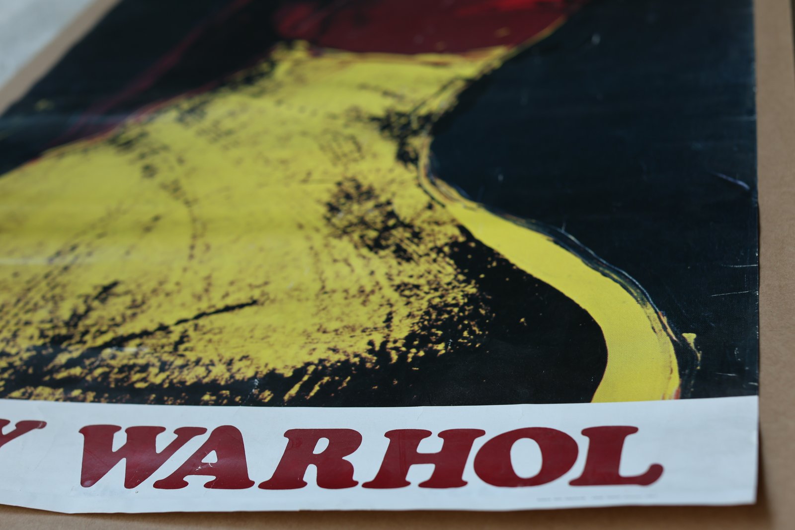 Original 1975 Andy Warhol exhibition poster, Palazzo dei Diamanti Ferrara, Ladies and Gentlemen series portrait
