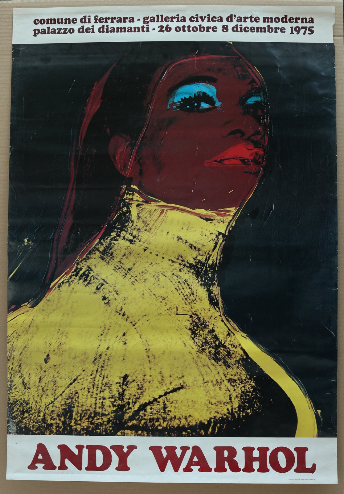 Andy Warhol 1975 Ferrara Exhibition Poster foto 2