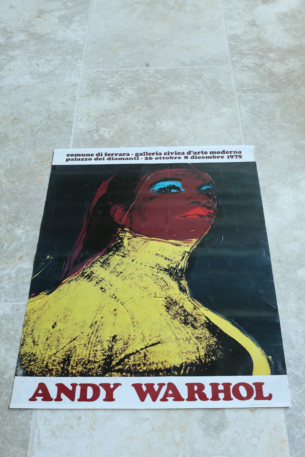 Andy Warhol 1975 Ferrara Exhibition Poster foto 6