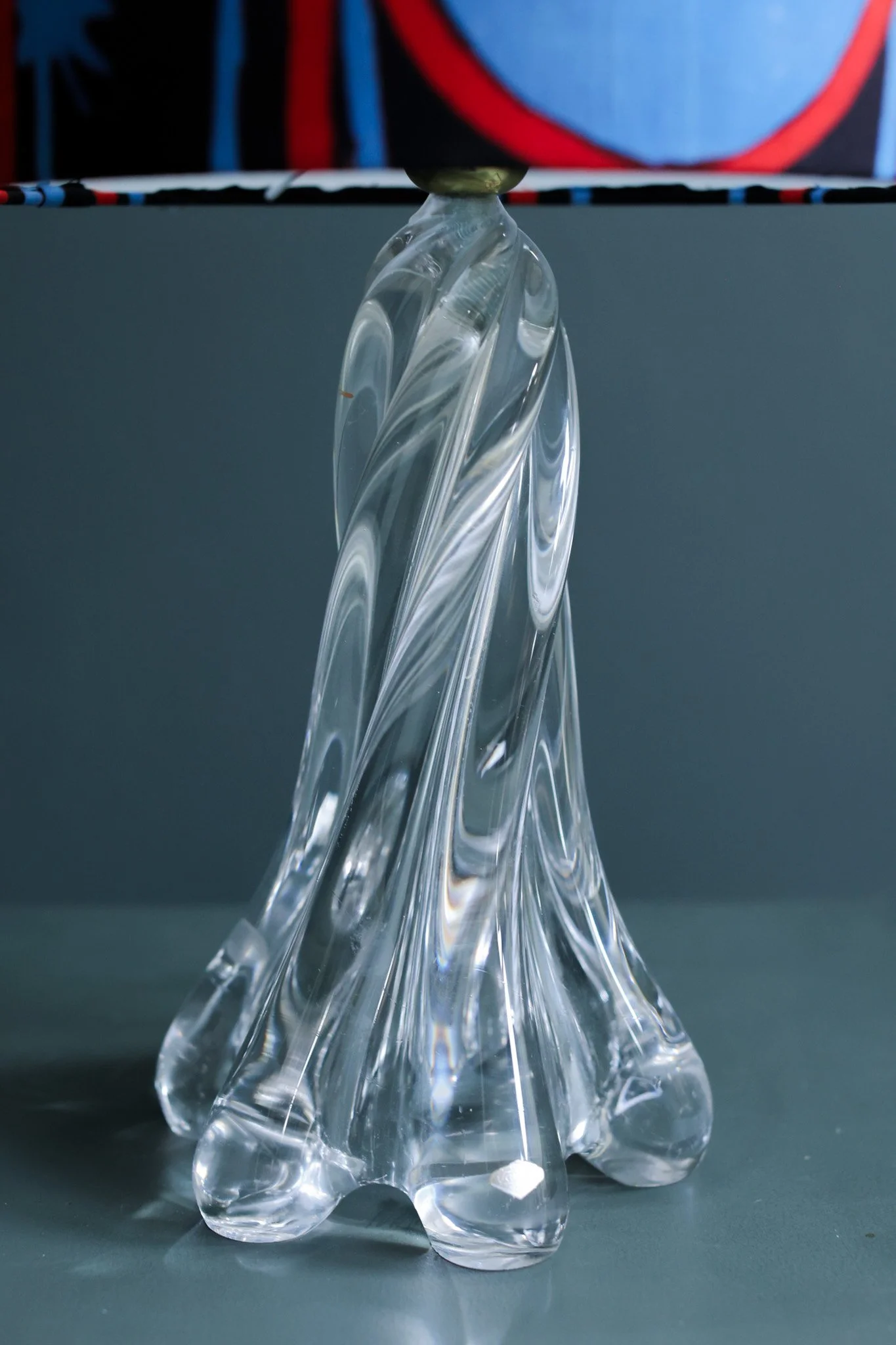 Arte Vannes Crystal Table Lamps, Set of Two, France 1970s foto 3