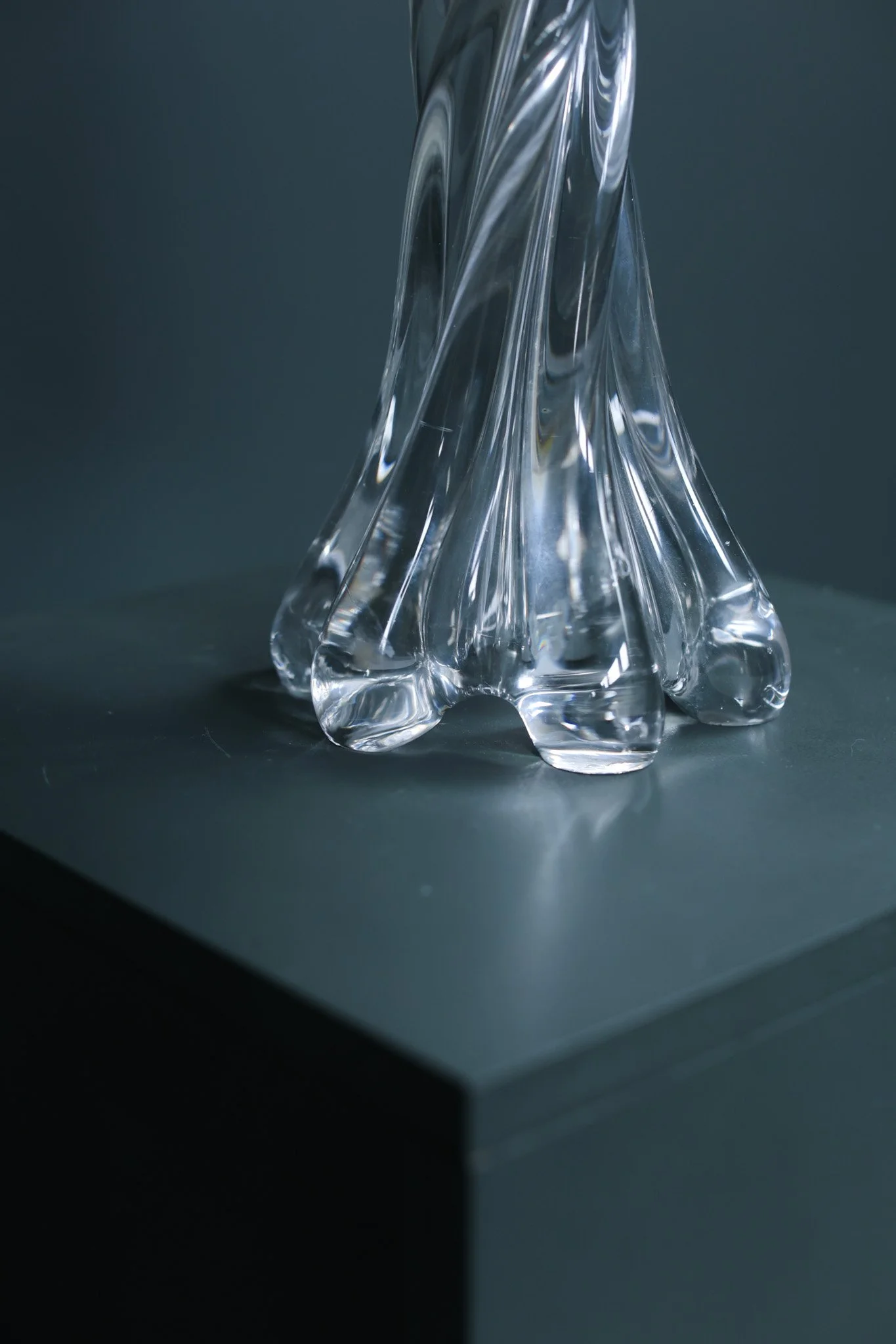 Arte Vannes Crystal Table Lamps, Set of Two, France 1970s foto 9