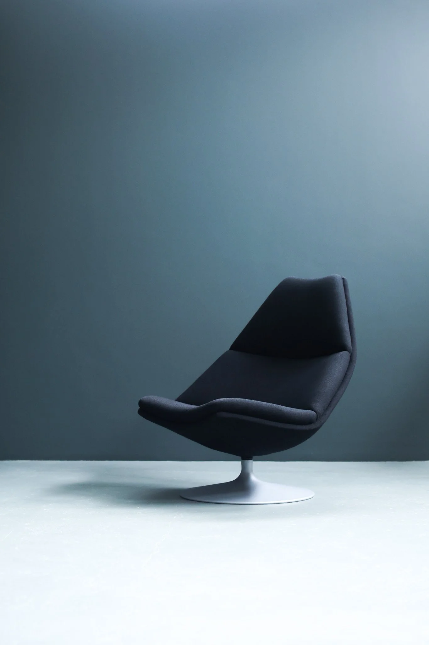 Geoffrey Harcourt F510 Swivel Chair for Artifort in Black Wool foto 3