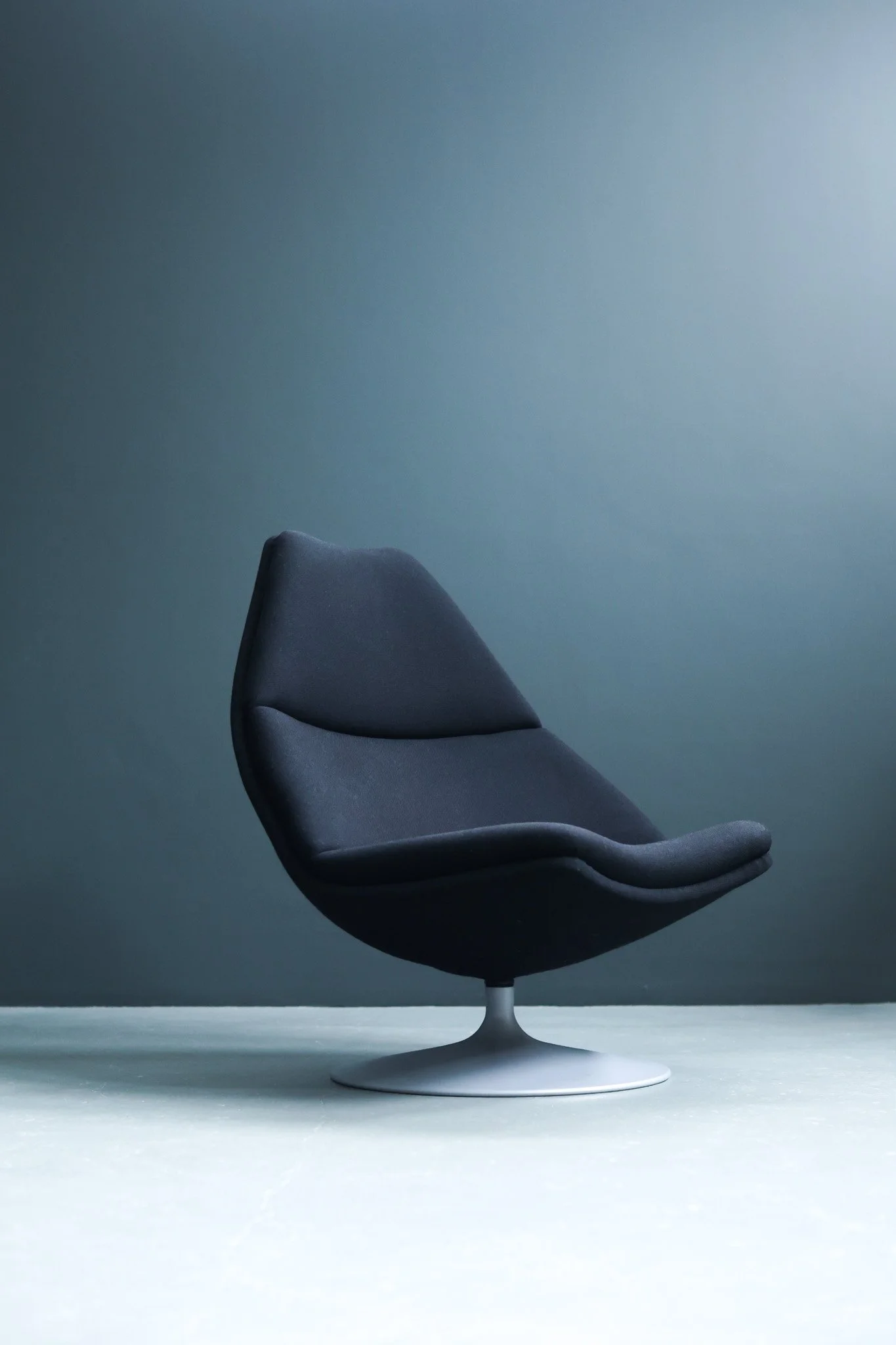Geoffrey Harcourt F510 Swivel Chair for Artifort in Black Wool foto 5