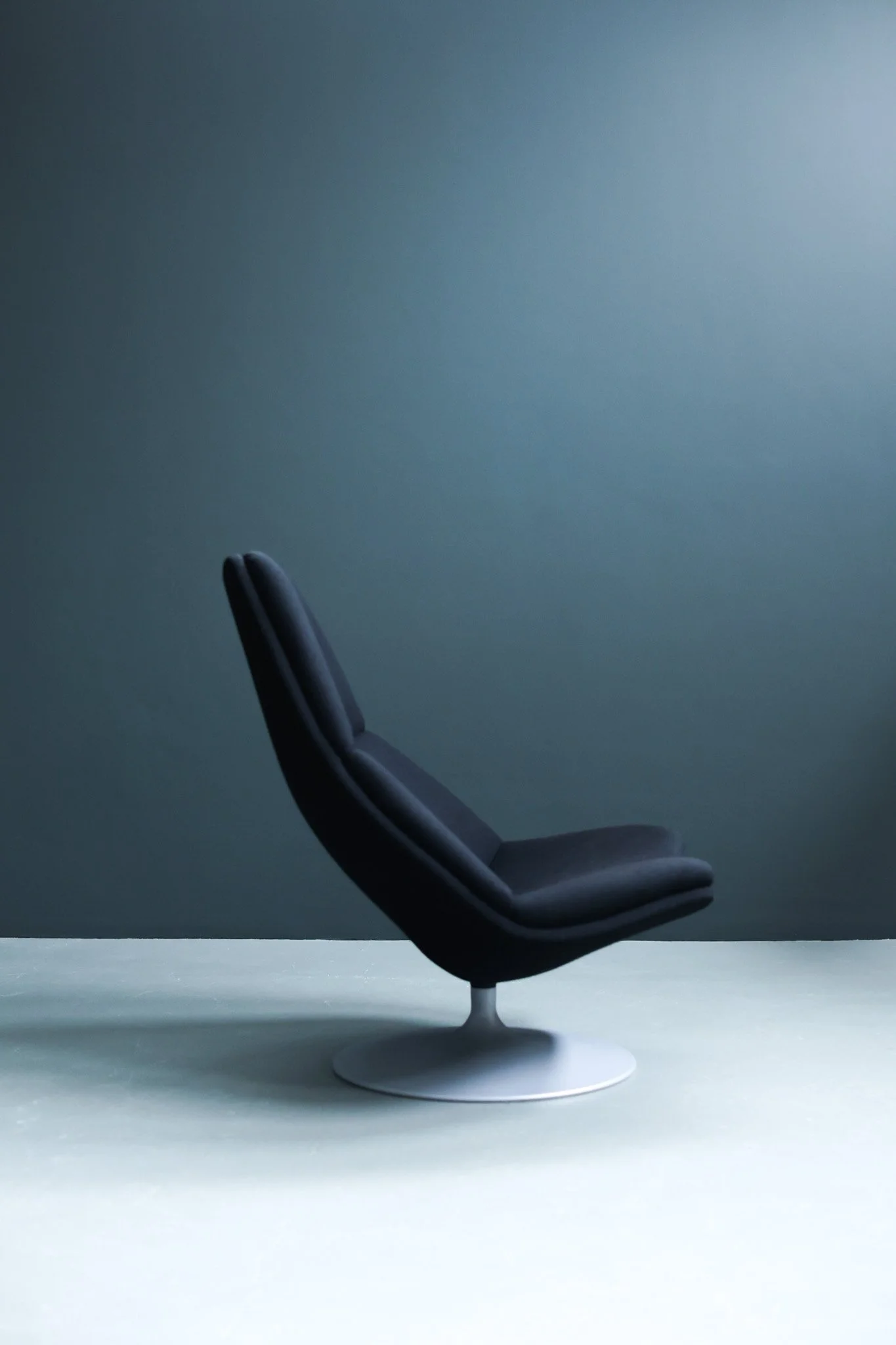 Geoffrey Harcourt F510 Swivel Chair for Artifort in Black Wool foto 6