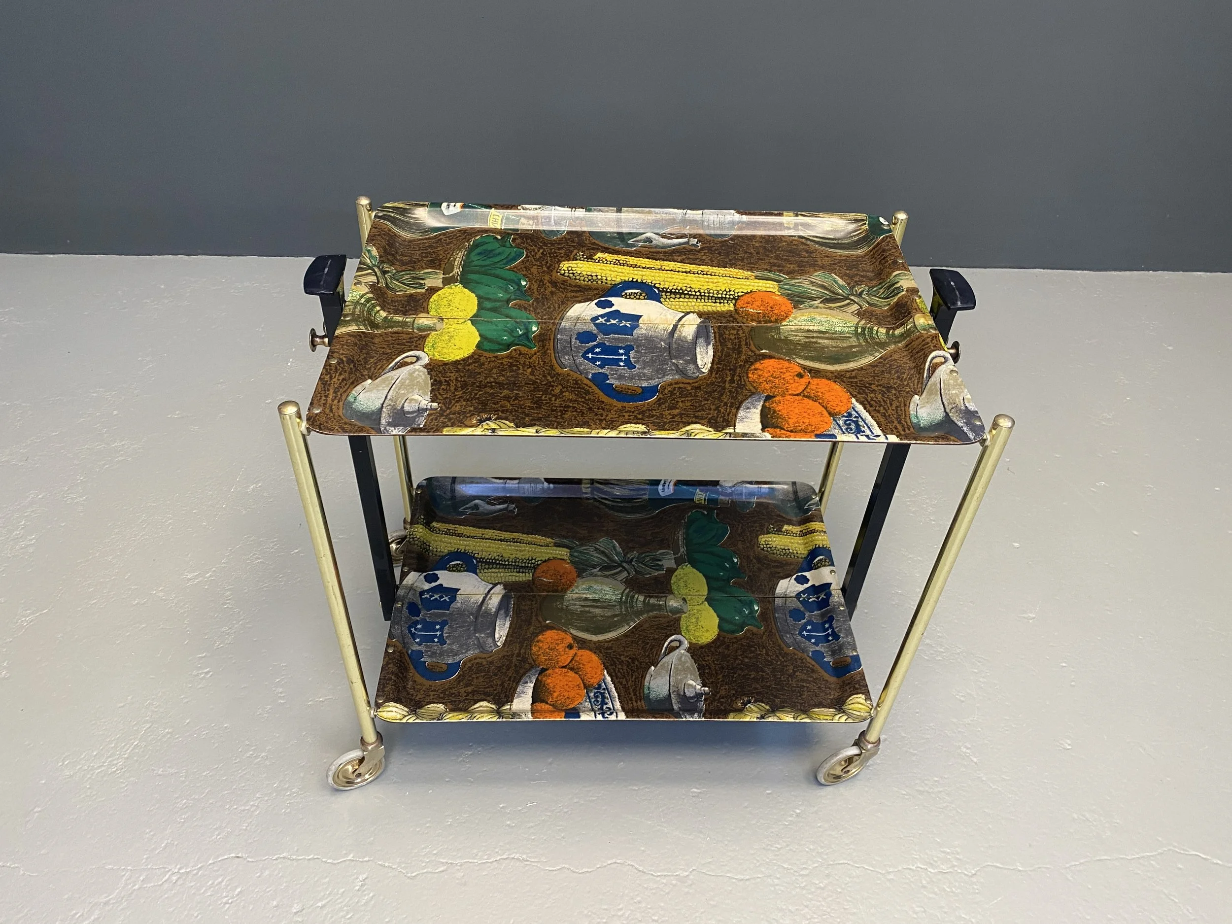 Bremshey Gerlinol Folding Serving Trolley, 1960s foto 9