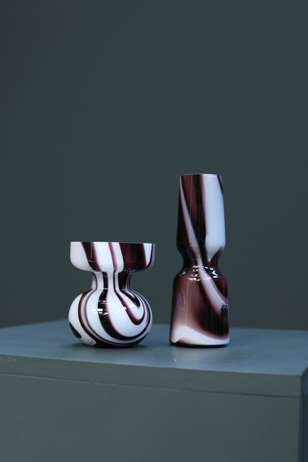 Carlo Moretti Murano Glass Vases, Set of 2 foto 5