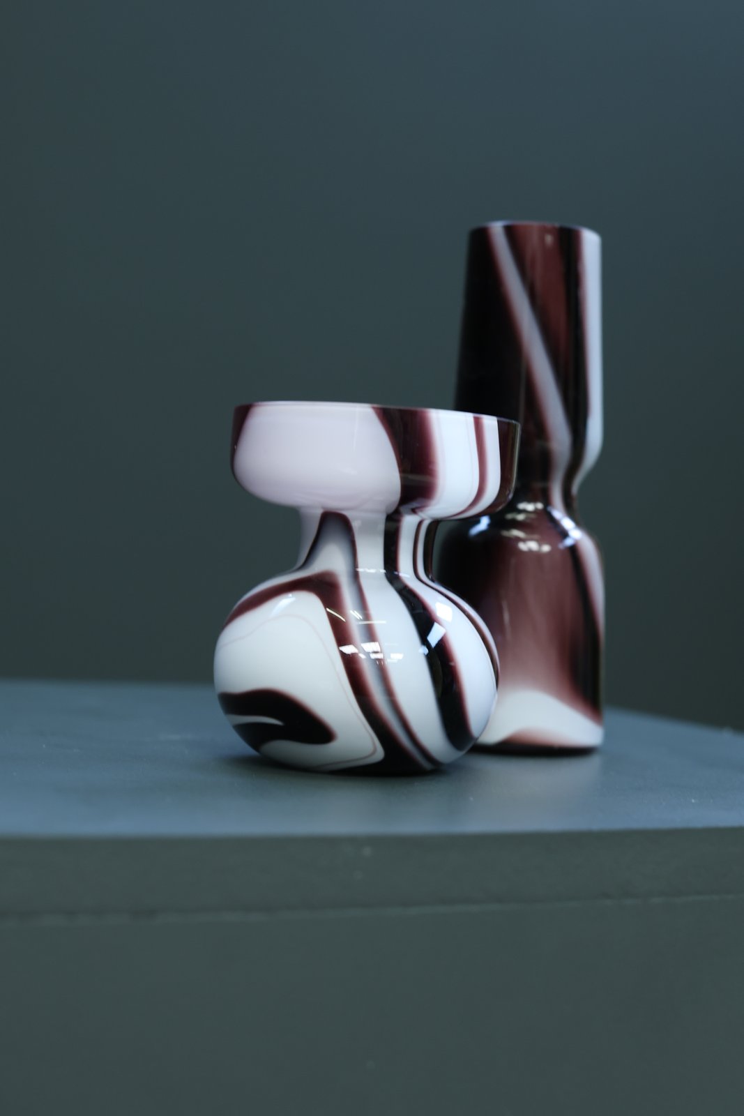Carlo Moretti Murano Glass Vases, Set of 2 foto 8