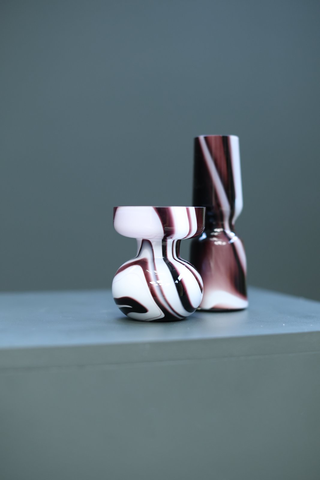Carlo Moretti Murano Glass Vases, Set of 2 foto 12