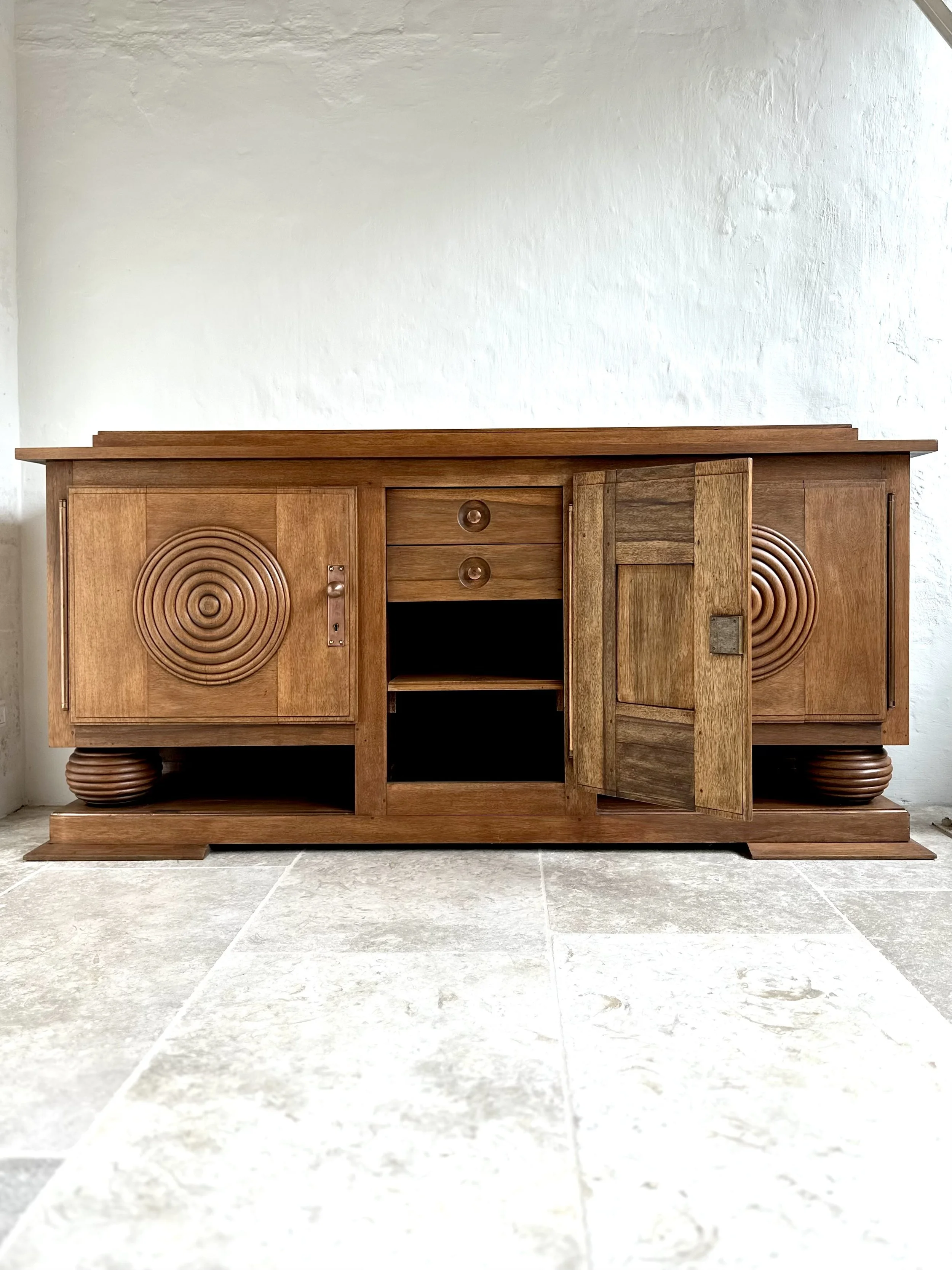 Charles Dudouyt Art Deco Oak Cabinet, France 1930s-1940s foto 3