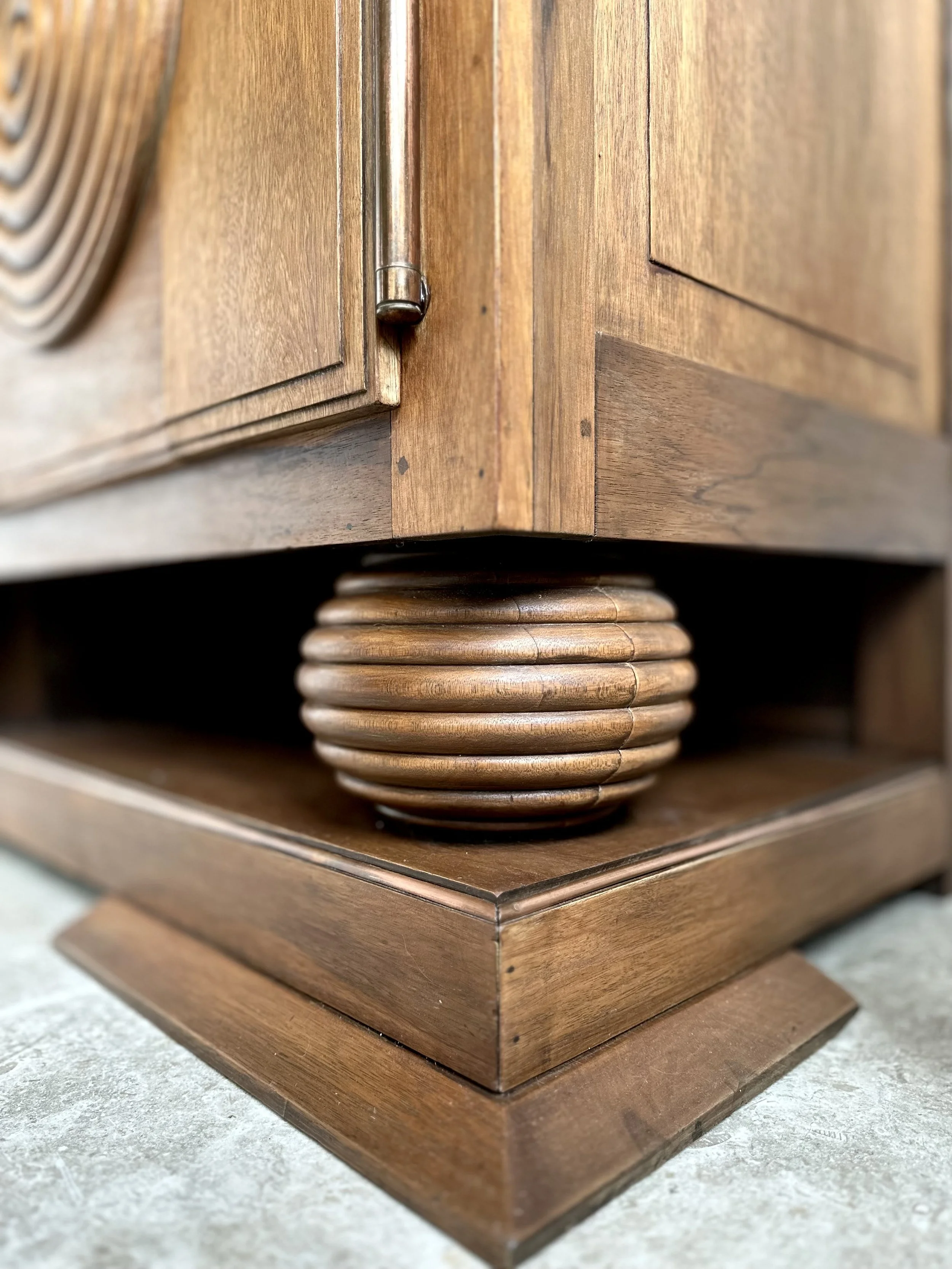 Charles Dudouyt Art Deco Oak Cabinet, France 1930s-1940s foto 6