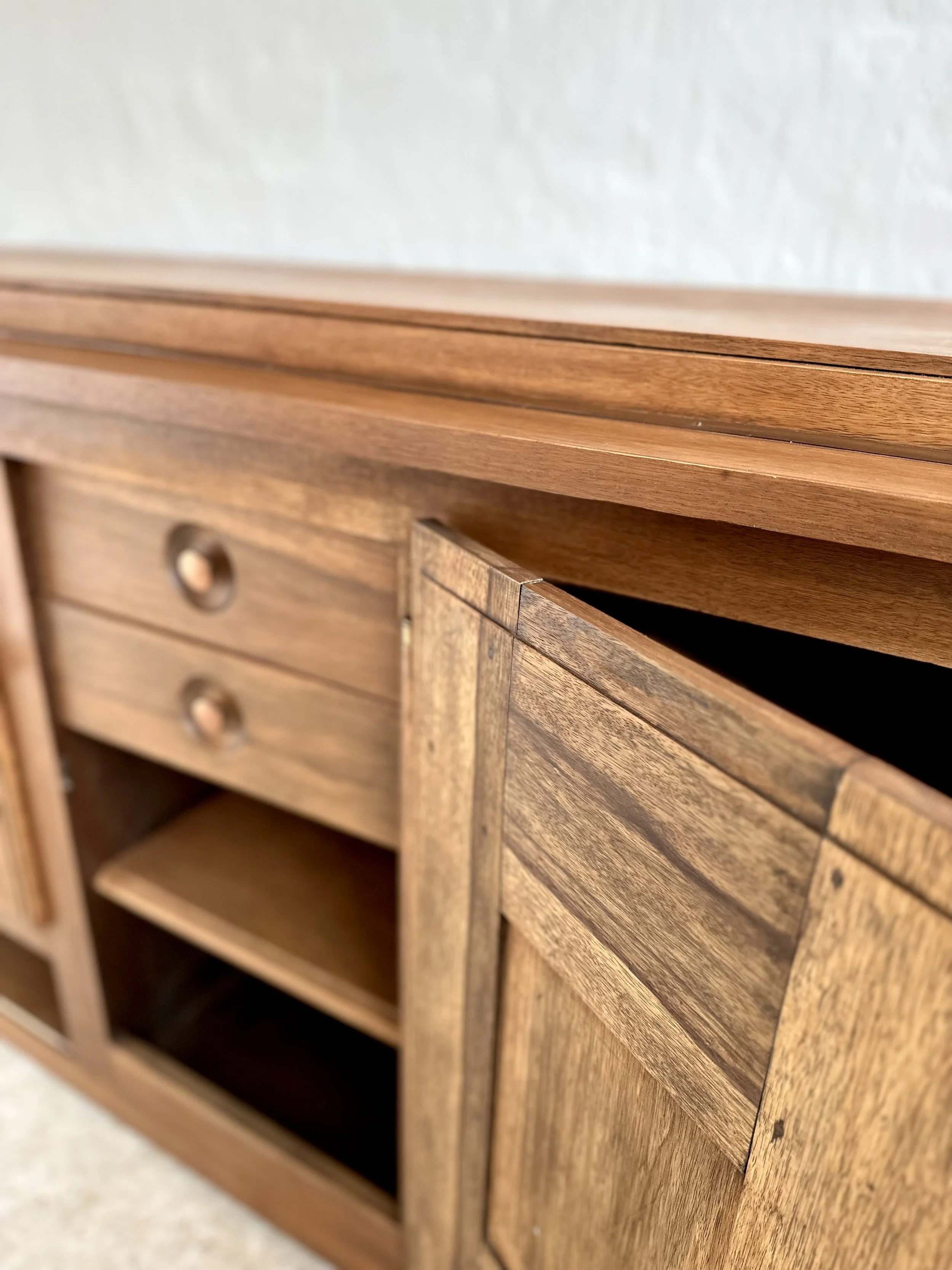 Charles Dudouyt Art Deco Oak Cabinet, France 1930s-1940s foto 12