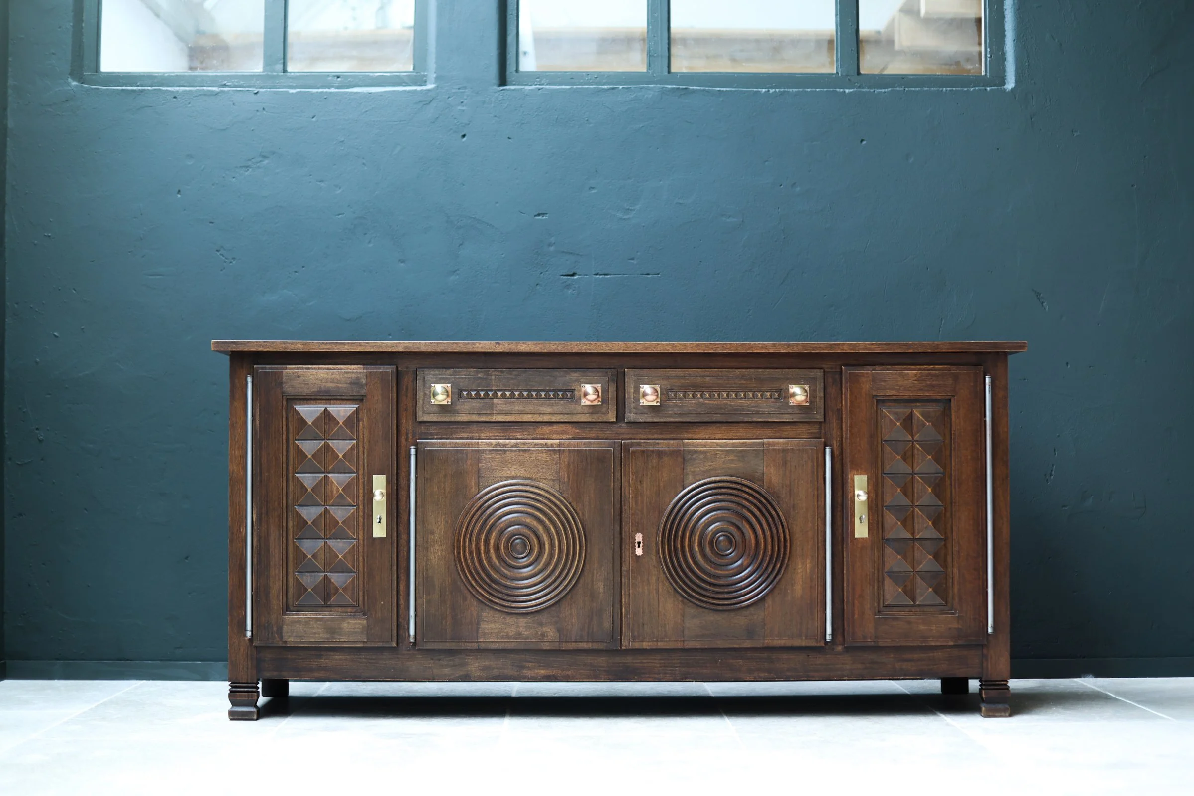Charles Dudouyt Oak Credenza foto 10