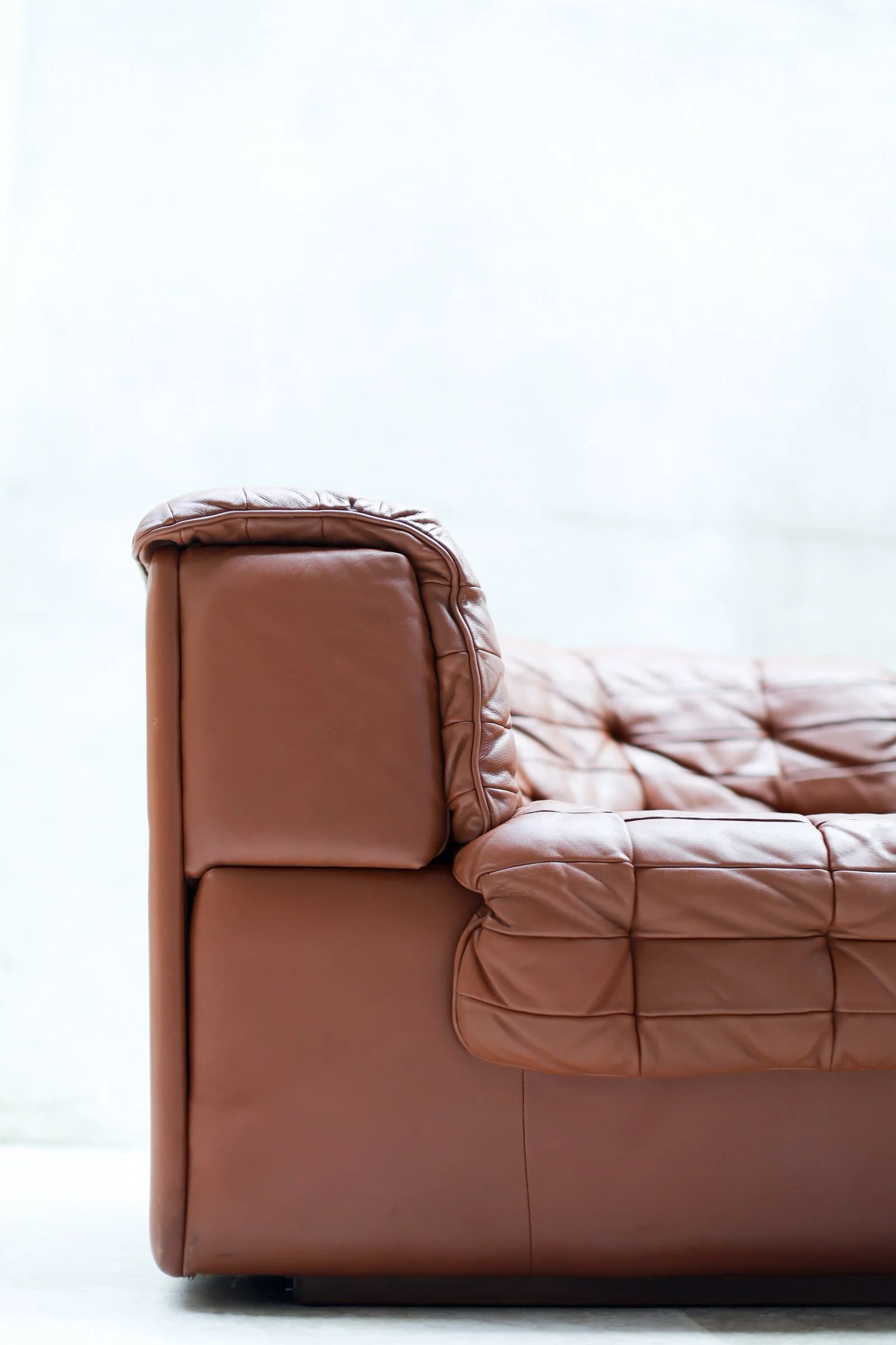 De Sede DS-11 Modular Sofa in Cognac Patchwork Leather foto 3