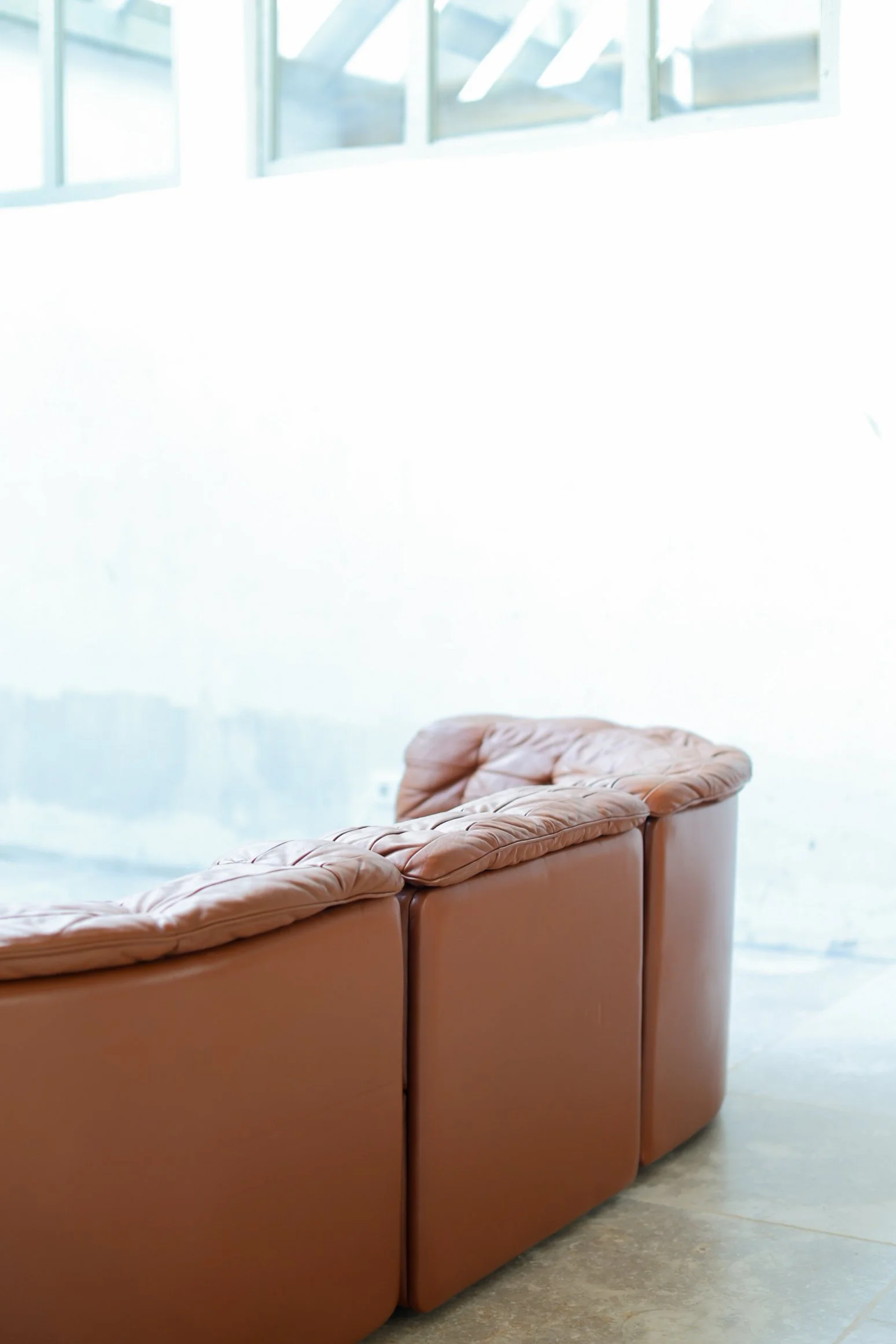De Sede DS-11 Modular Sofa in Cognac Patchwork Leather foto 7