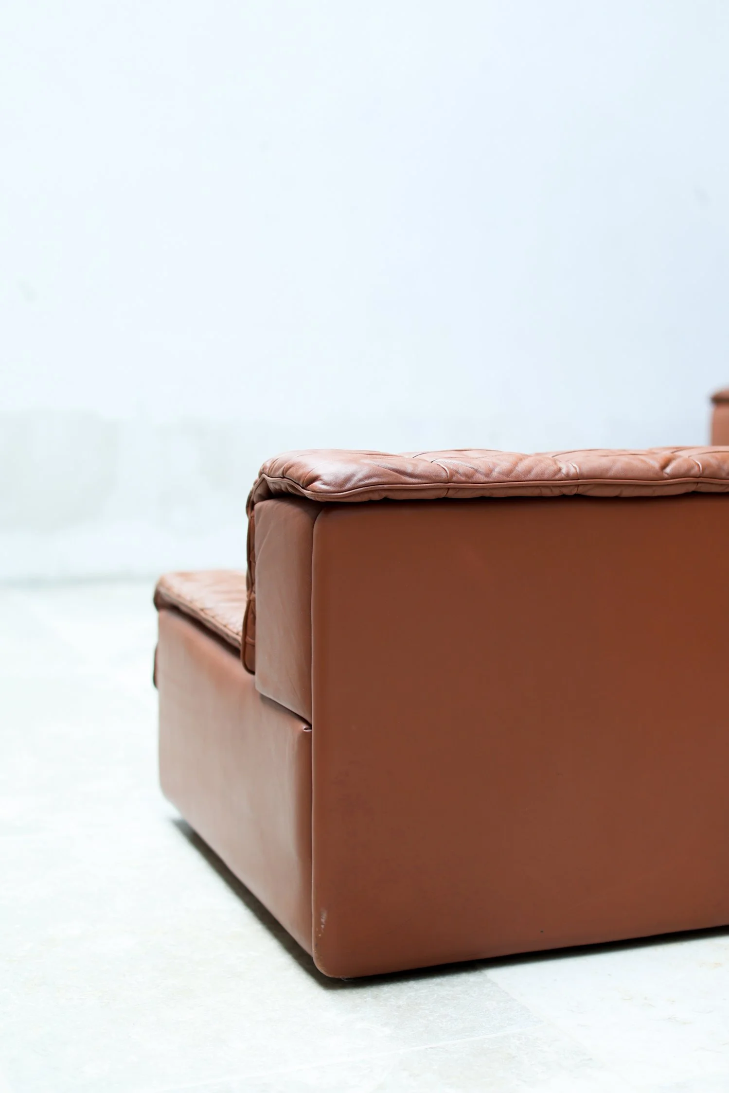 De Sede DS-11 Modular Sofa in Cognac Patchwork Leather foto 8