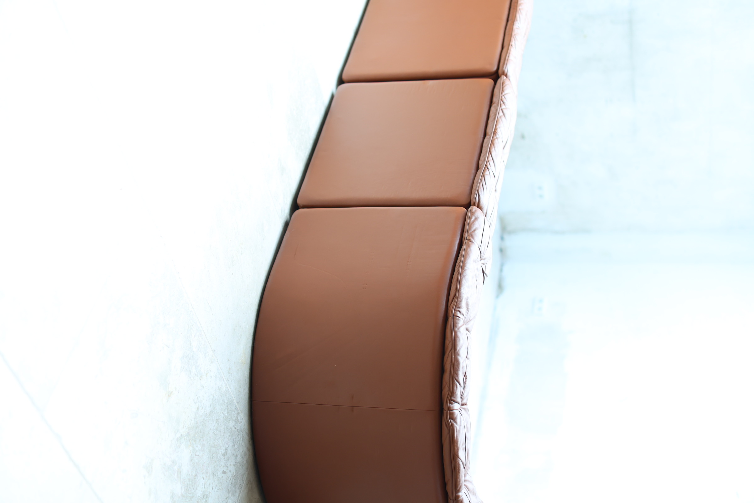 De Sede DS-11 Modular Sofa in Cognac Patchwork Leather foto 14
