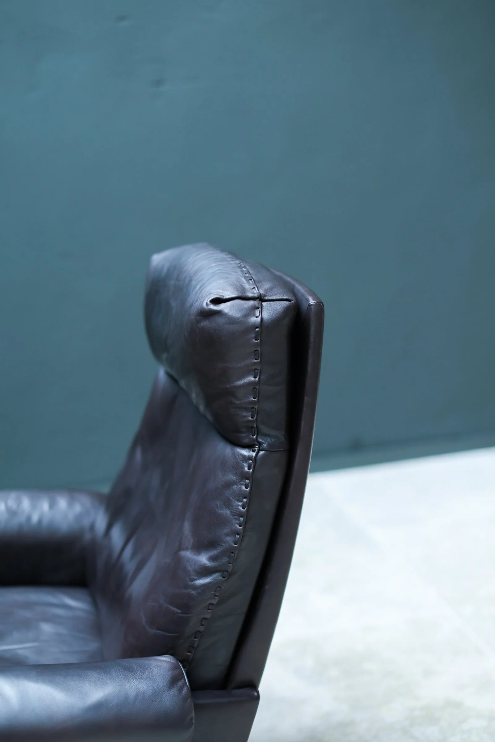 De Sede DS-31 Swivel Lounge Chair in Brown Leather foto 8