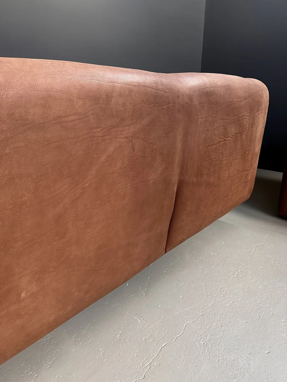 De Sede DS-47 Two-Seater Sofa in Bull Neck Leather foto 4