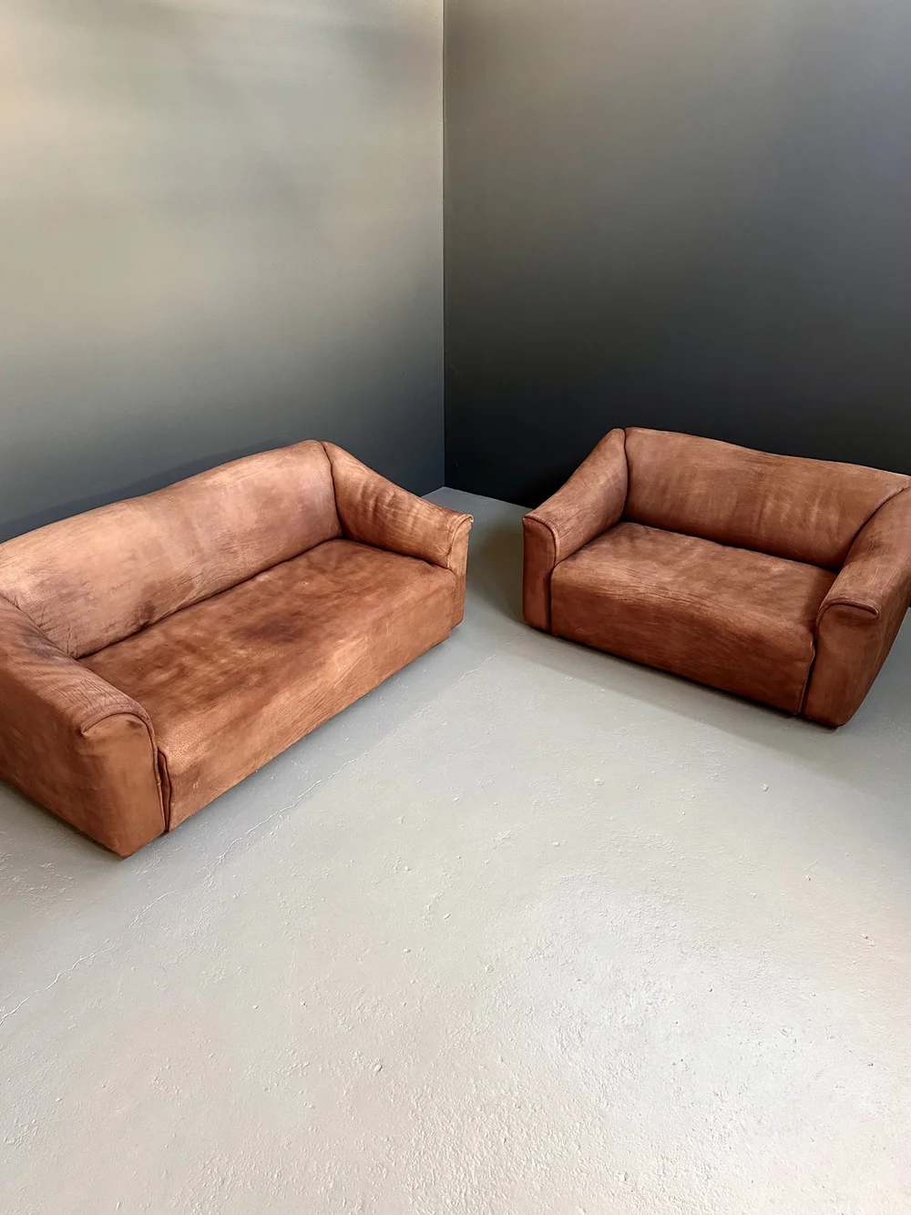 De Sede DS-47 Two-Seater Sofa in Bull Neck Leather foto 10