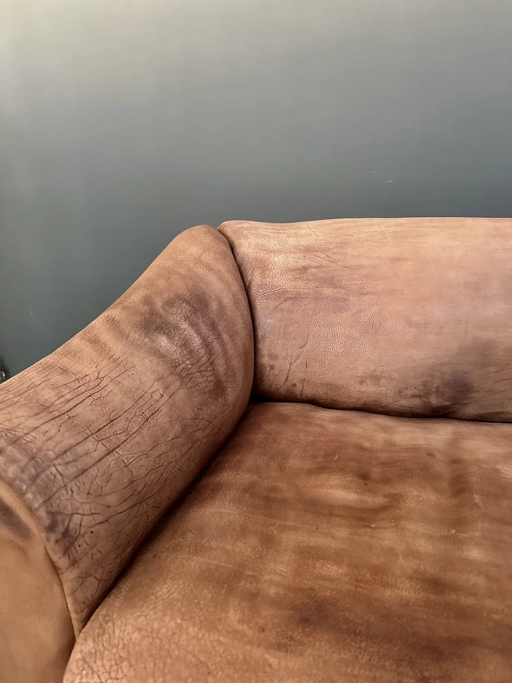 De Sede DS-47 Three-Seater Sofa in Bull Neck Leather foto 6