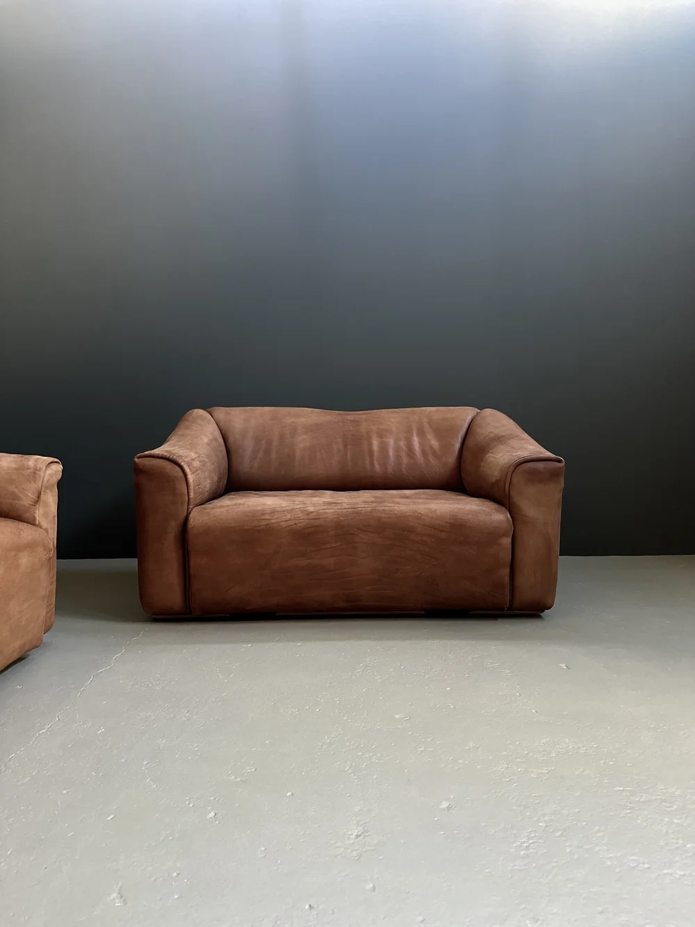 De Sede DS-47 Sofa Set, Two-Seater and Three-Seater in Bull Neck Leather foto 6