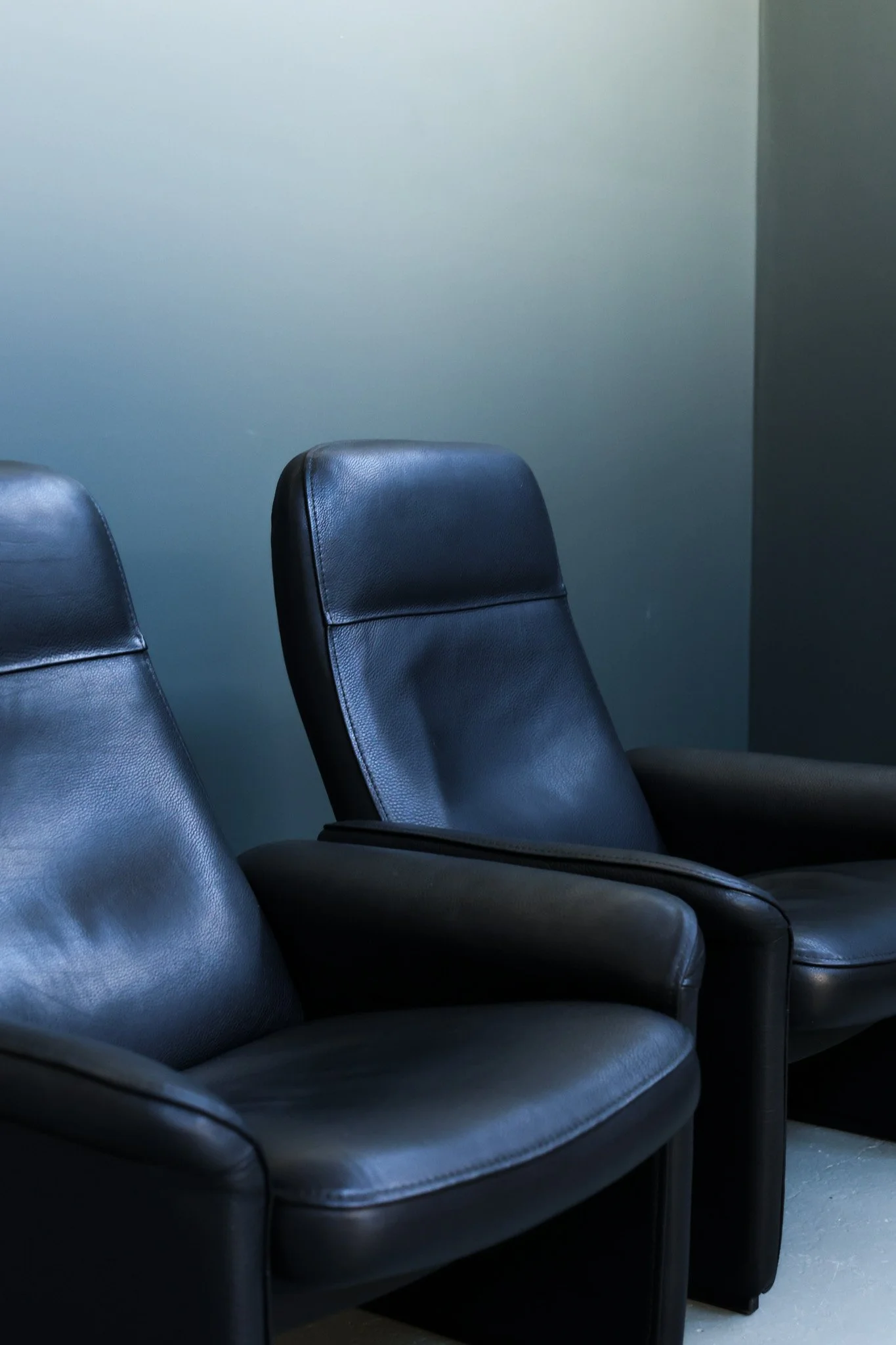 De Sede DS-50 Reclining Lounge Chairs, Pair, in Neck Leather foto 9