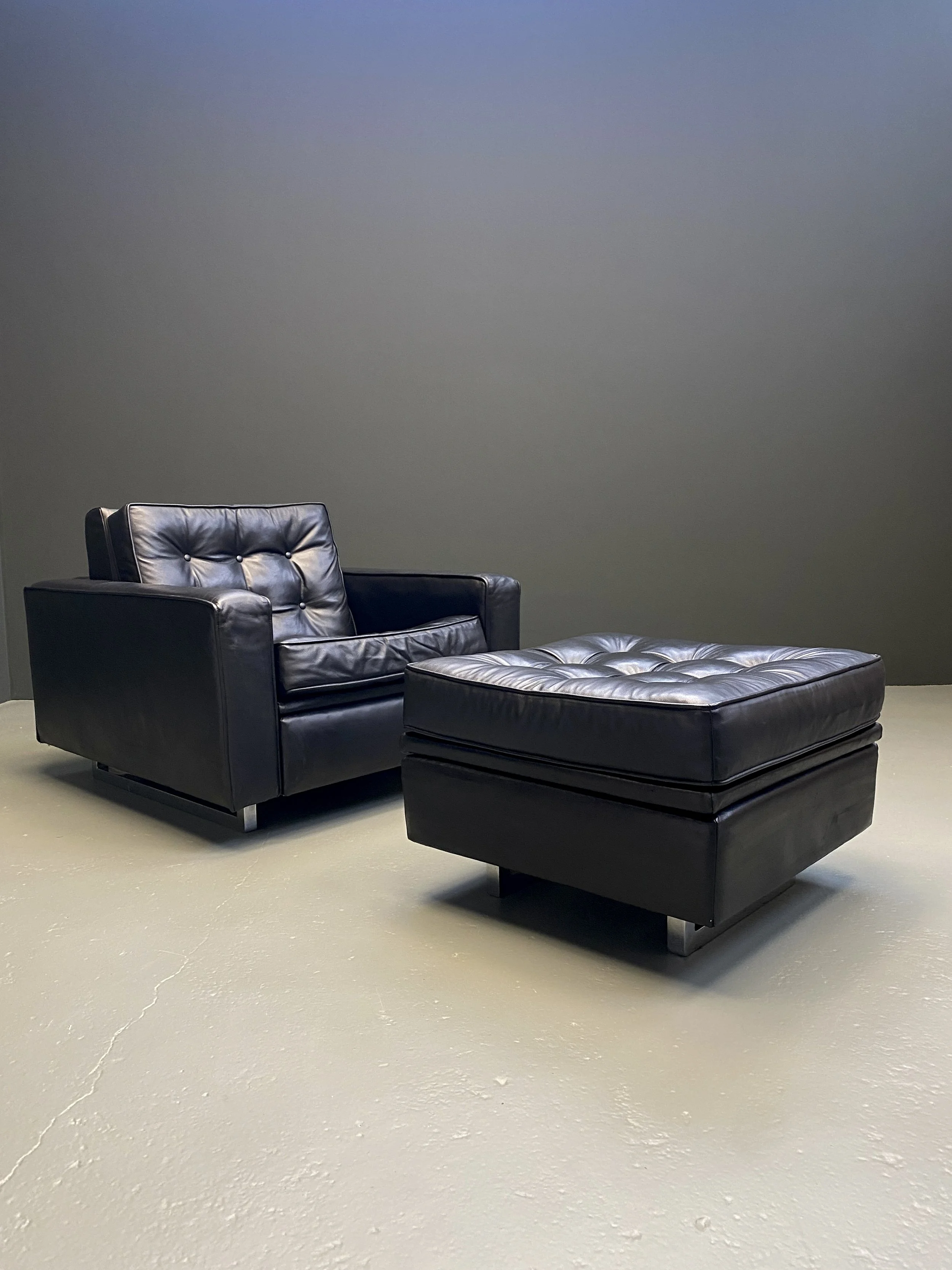 De Sede 'New York' Armchair and Ottoman by Robert Haussmann foto 3