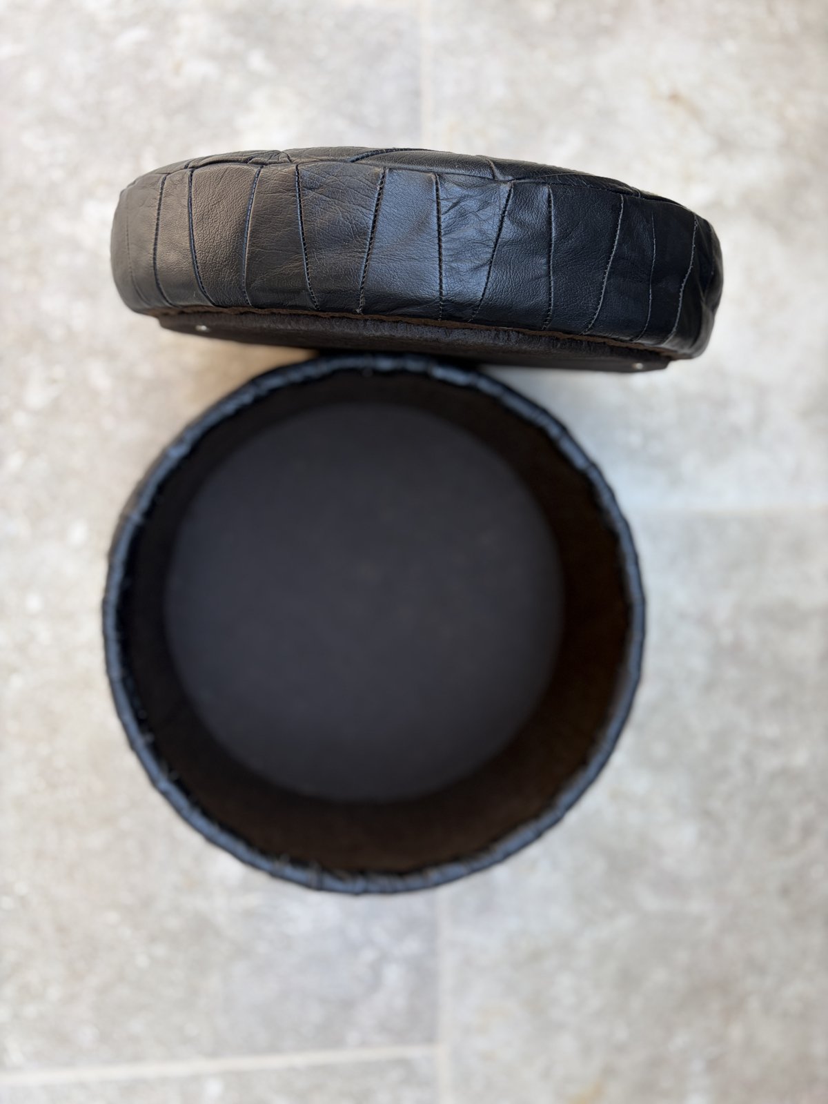 De Sede Patchwork Leather Pouf foto 4