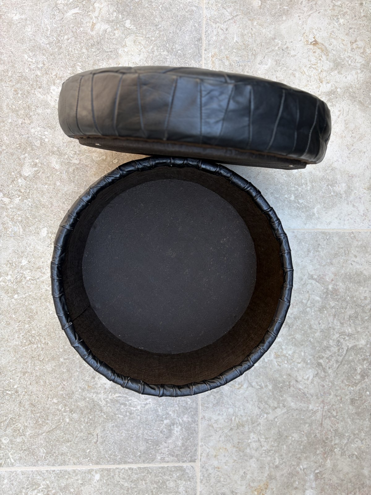 De Sede Patchwork Leather Pouf foto 6