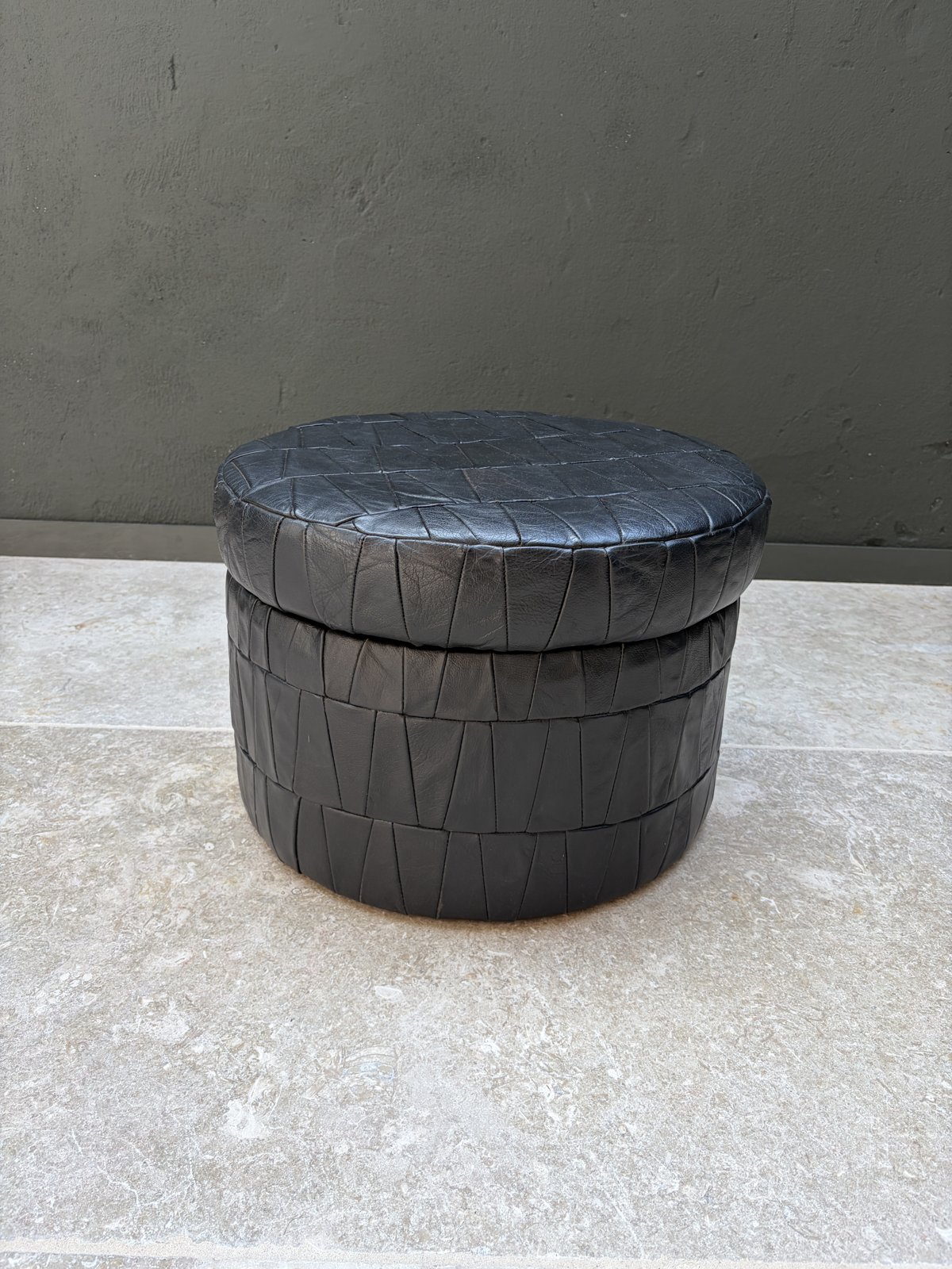 De Sede Patchwork Leather Pouf foto 7