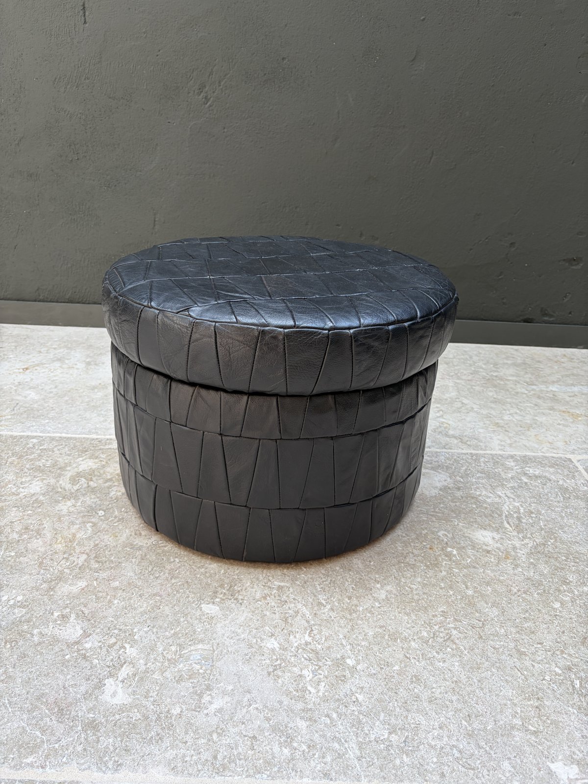 De Sede Patchwork Leather Pouf foto 8