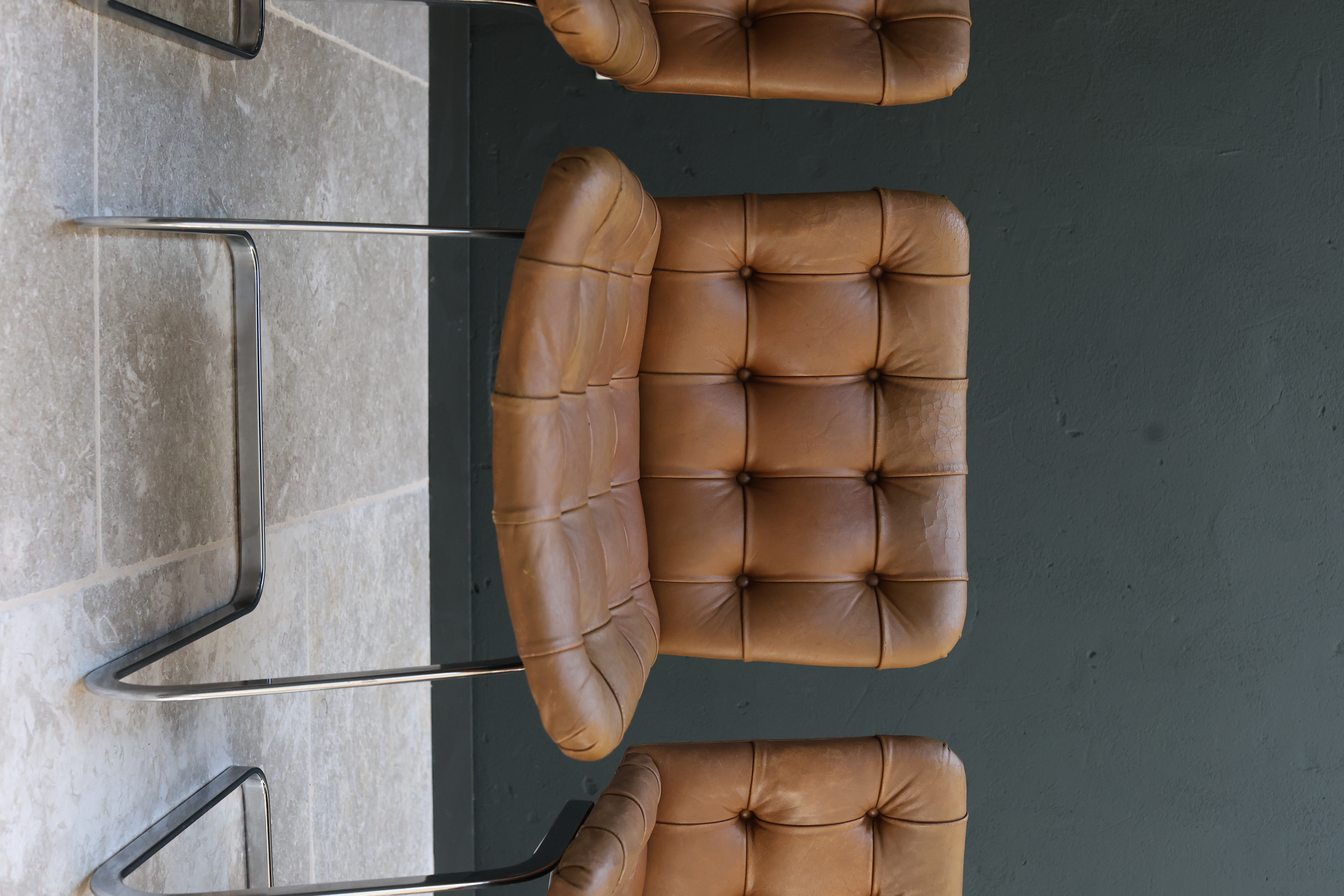 Robert Haussmann RH-304 'UNESCO' Dining Chairs for De Sede, Set of 4 foto 2