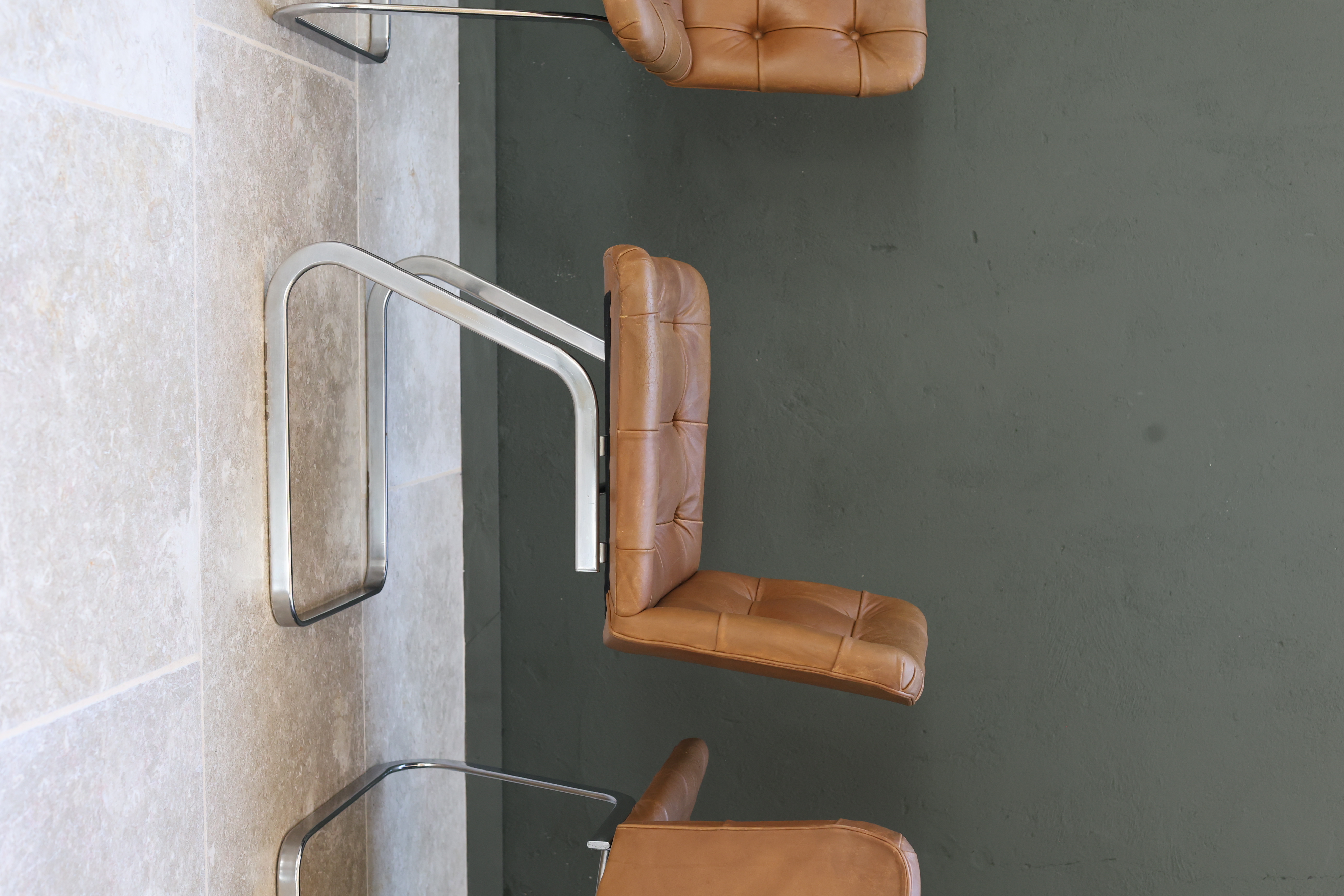 Robert Haussmann RH-304 'UNESCO' Dining Chairs for De Sede, Set of 4 foto 3