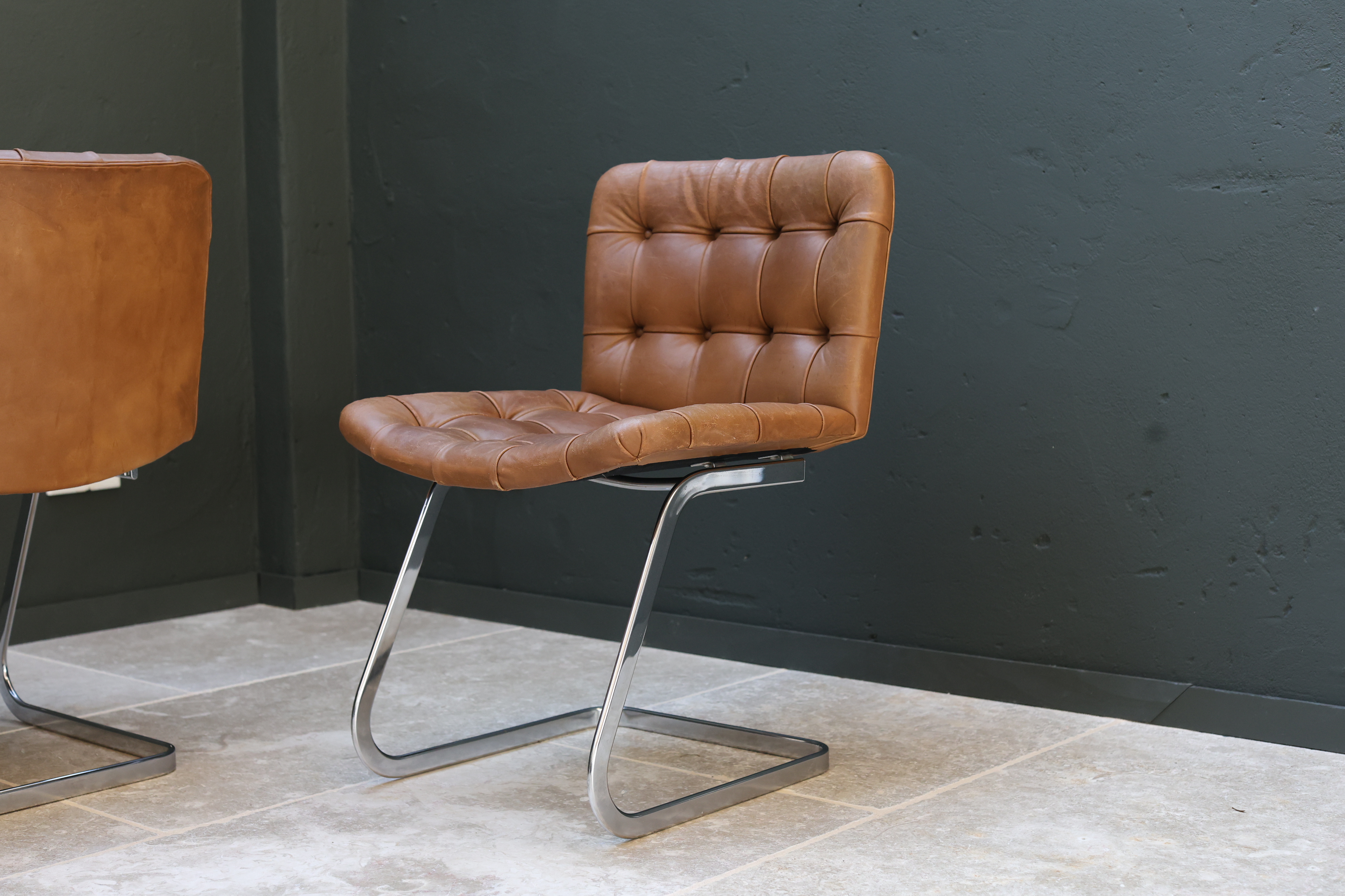 Robert Haussmann RH-304 'UNESCO' Dining Chairs for De Sede, Set of 4 foto 5