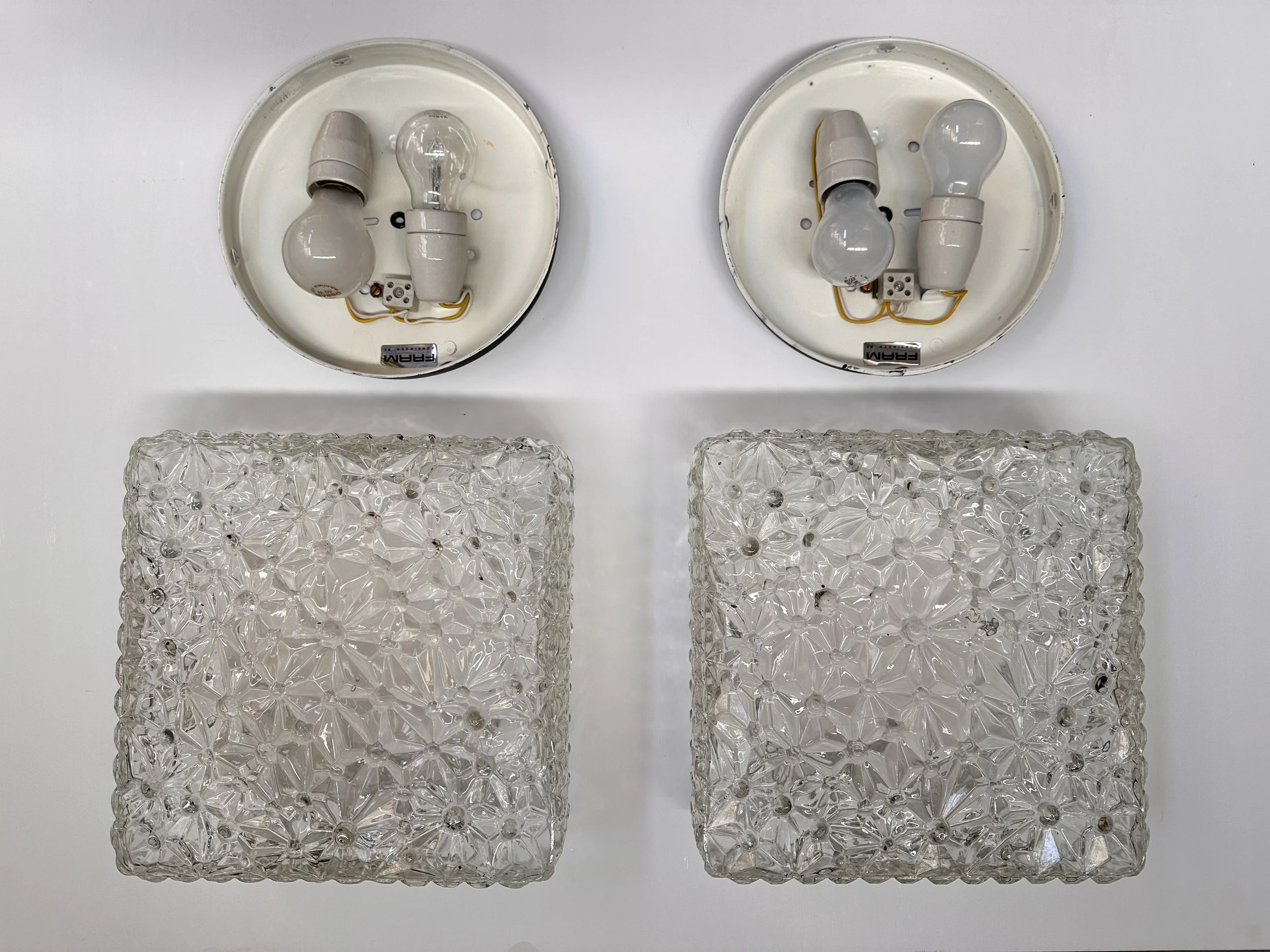 Fram Crystal Ceiling Lights, Pair foto 11