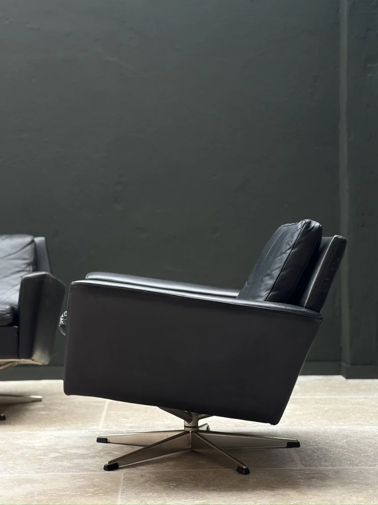 Georg Thams Swivel Armchairs, Set of 2, for Vejen Polstermøbelfabrik foto 3