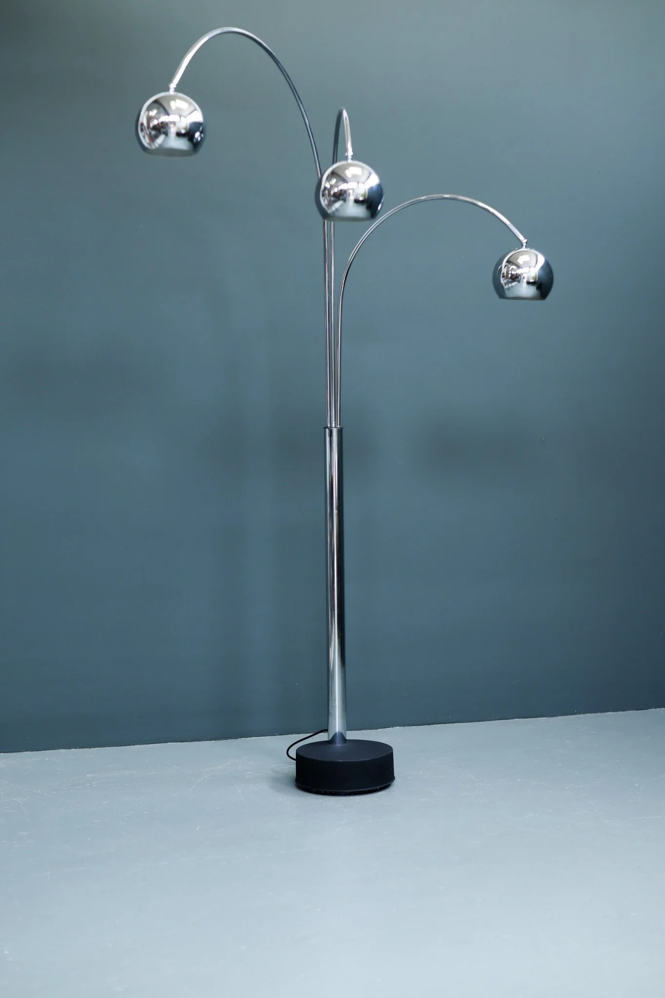 Goffredo Reggiani Chrome Arc Floor Lamp foto 2