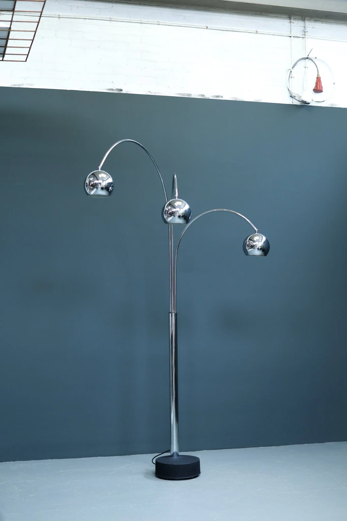 Goffredo Reggiani Chrome Arc Floor Lamp foto 4