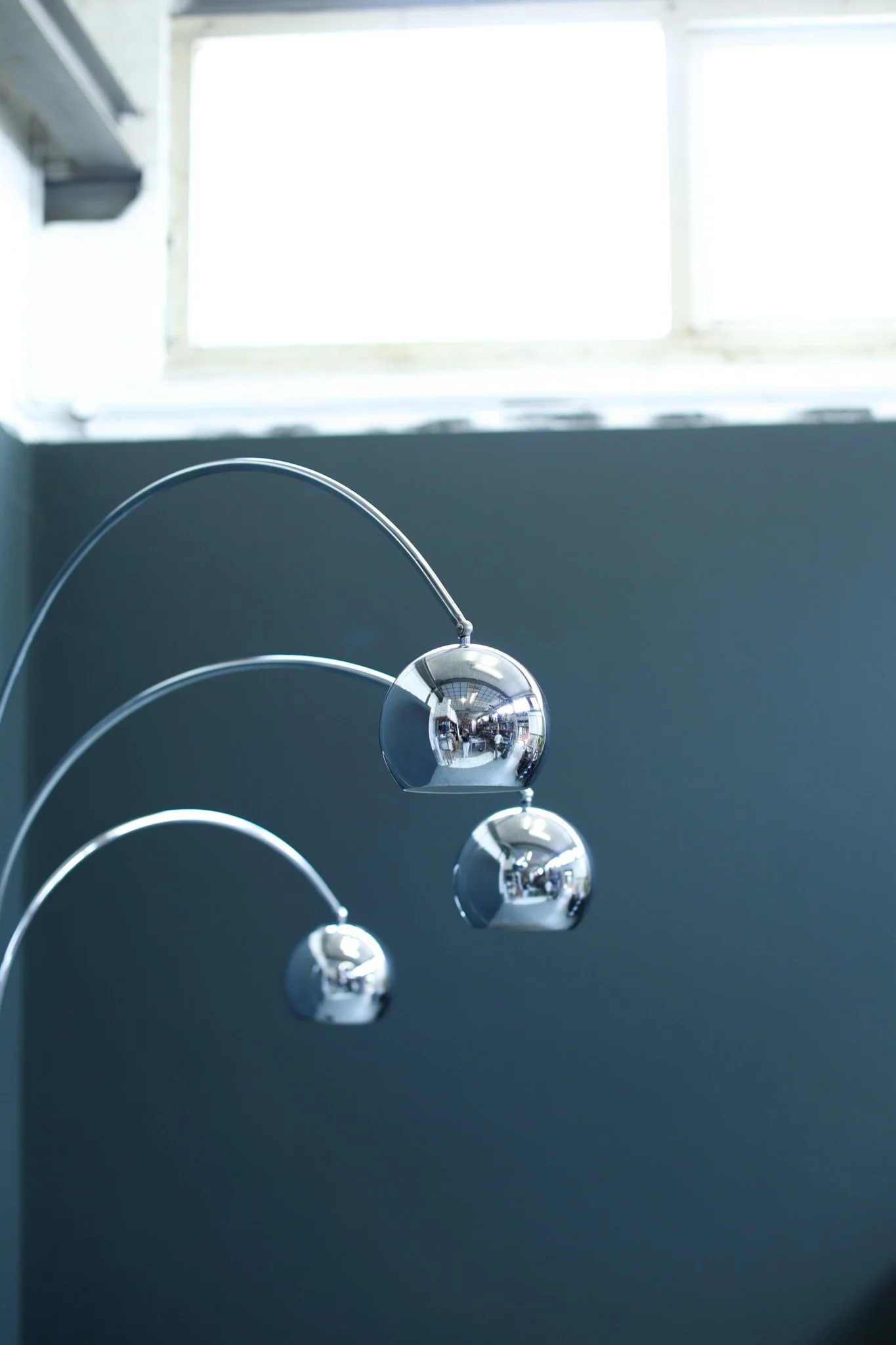 Goffredo Reggiani Chrome Arc Floor Lamp foto 6