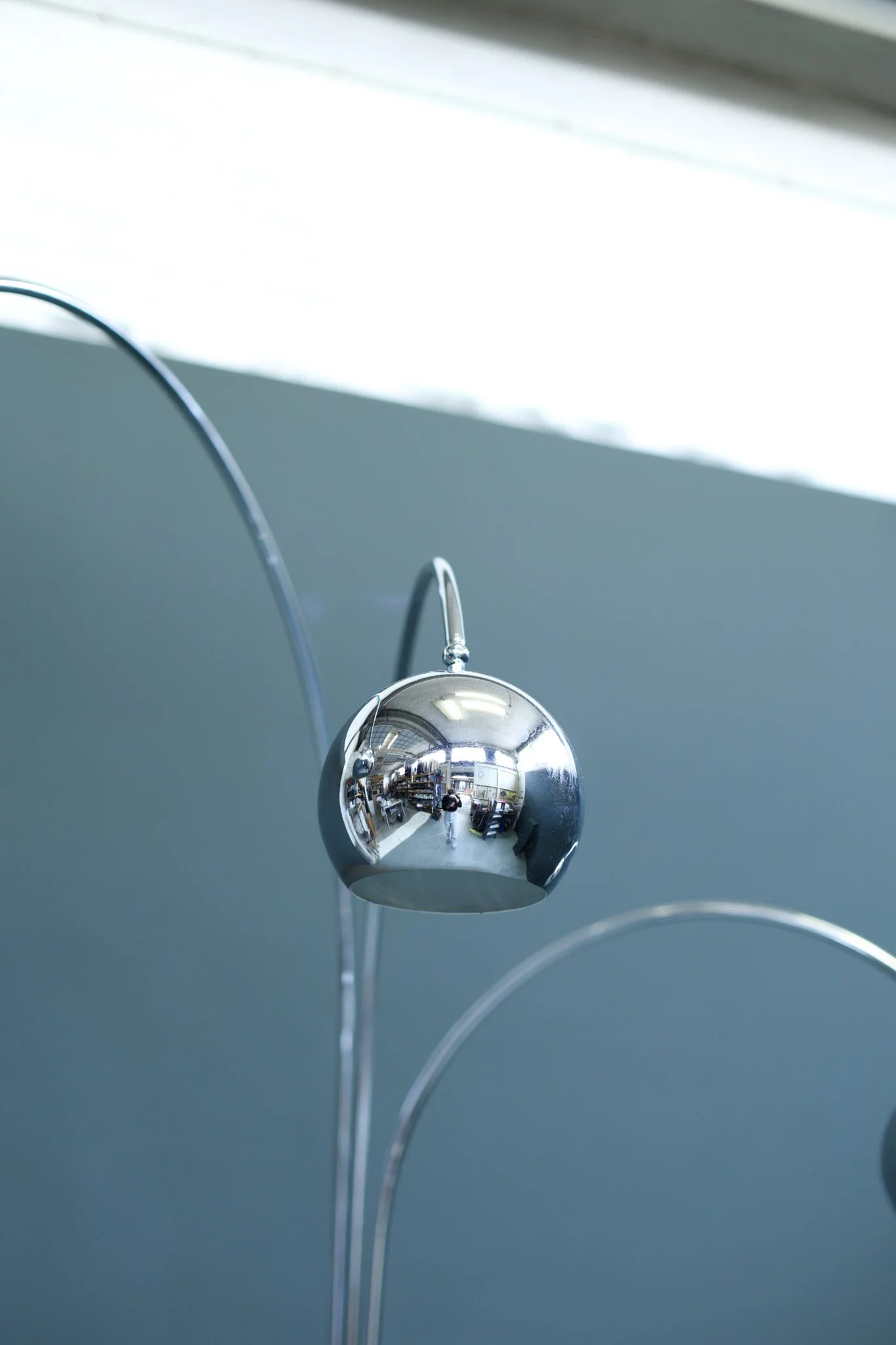 Goffredo Reggiani Chrome Arc Floor Lamp foto 9