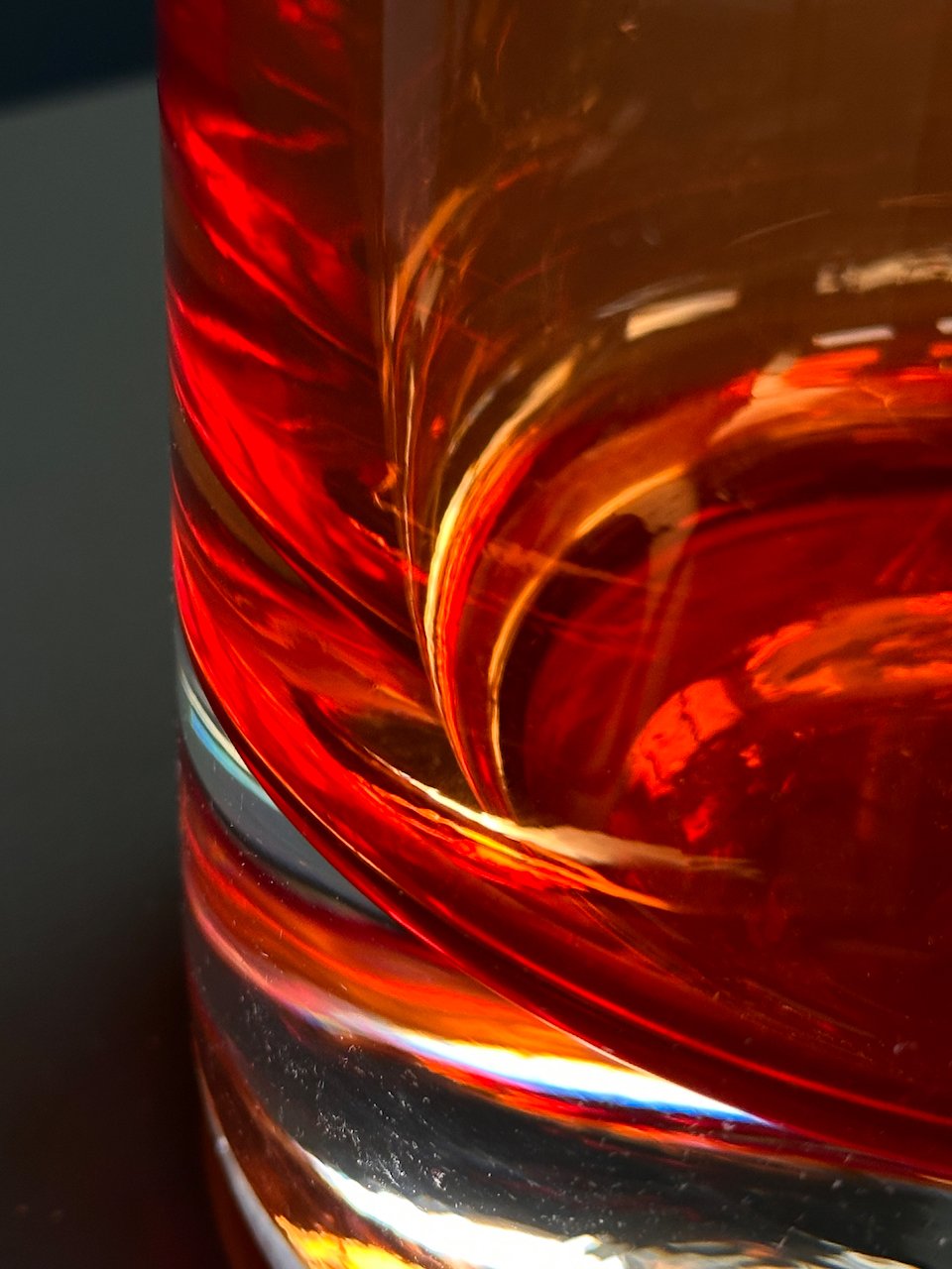 Günther Lambert Red Glass Vase, Signed foto 11