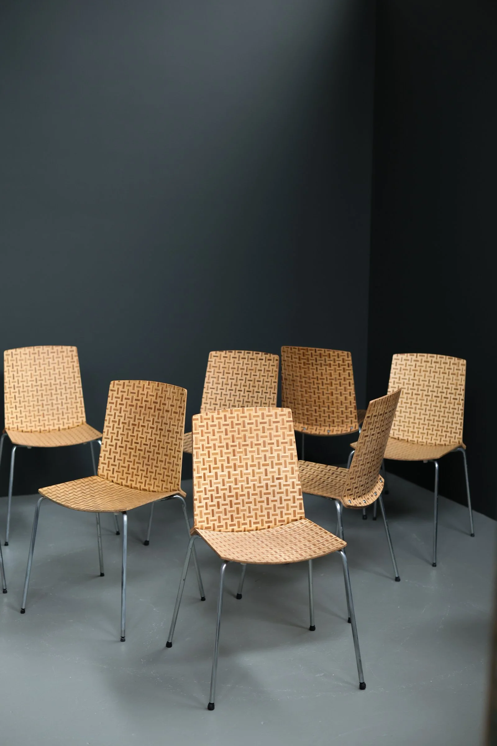 Ikea Eliot Dining Chairs, Set of 8, Bamboo and Chrome foto 13