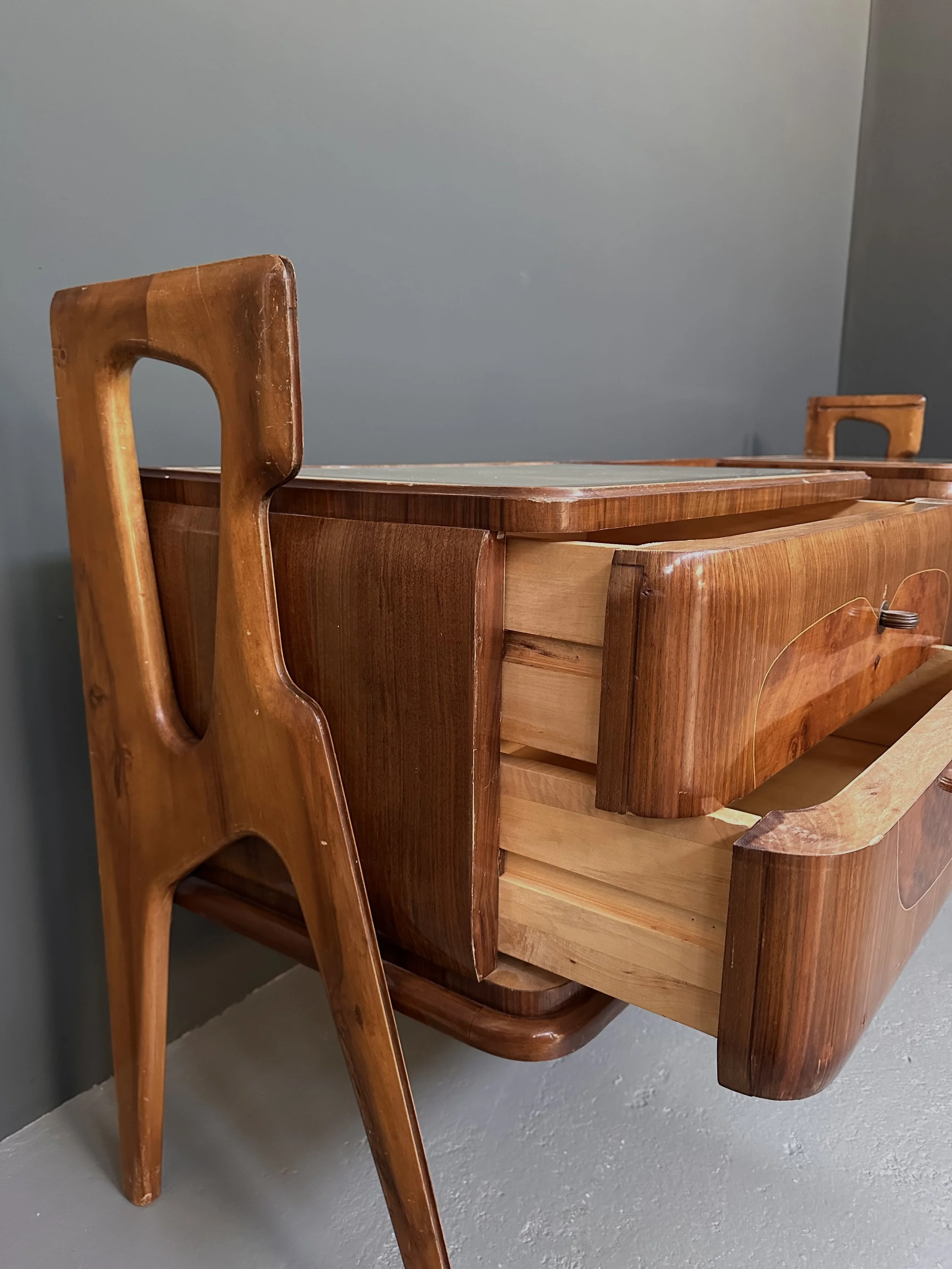 Italian Mid-Century Walnut Burl Sideboard, 1959 foto 3
