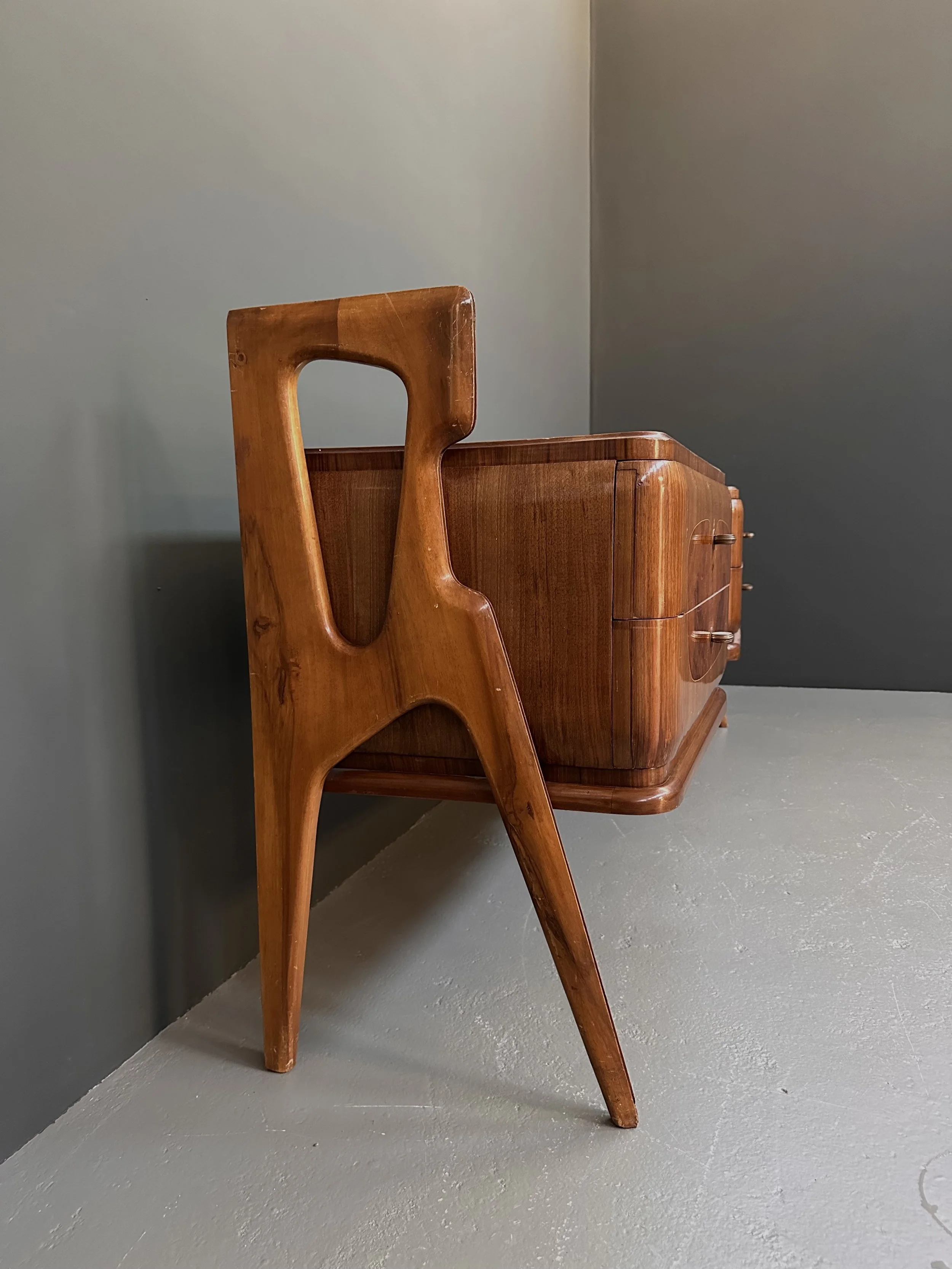 Italian Mid-Century Walnut Burl Sideboard, 1959 foto 7