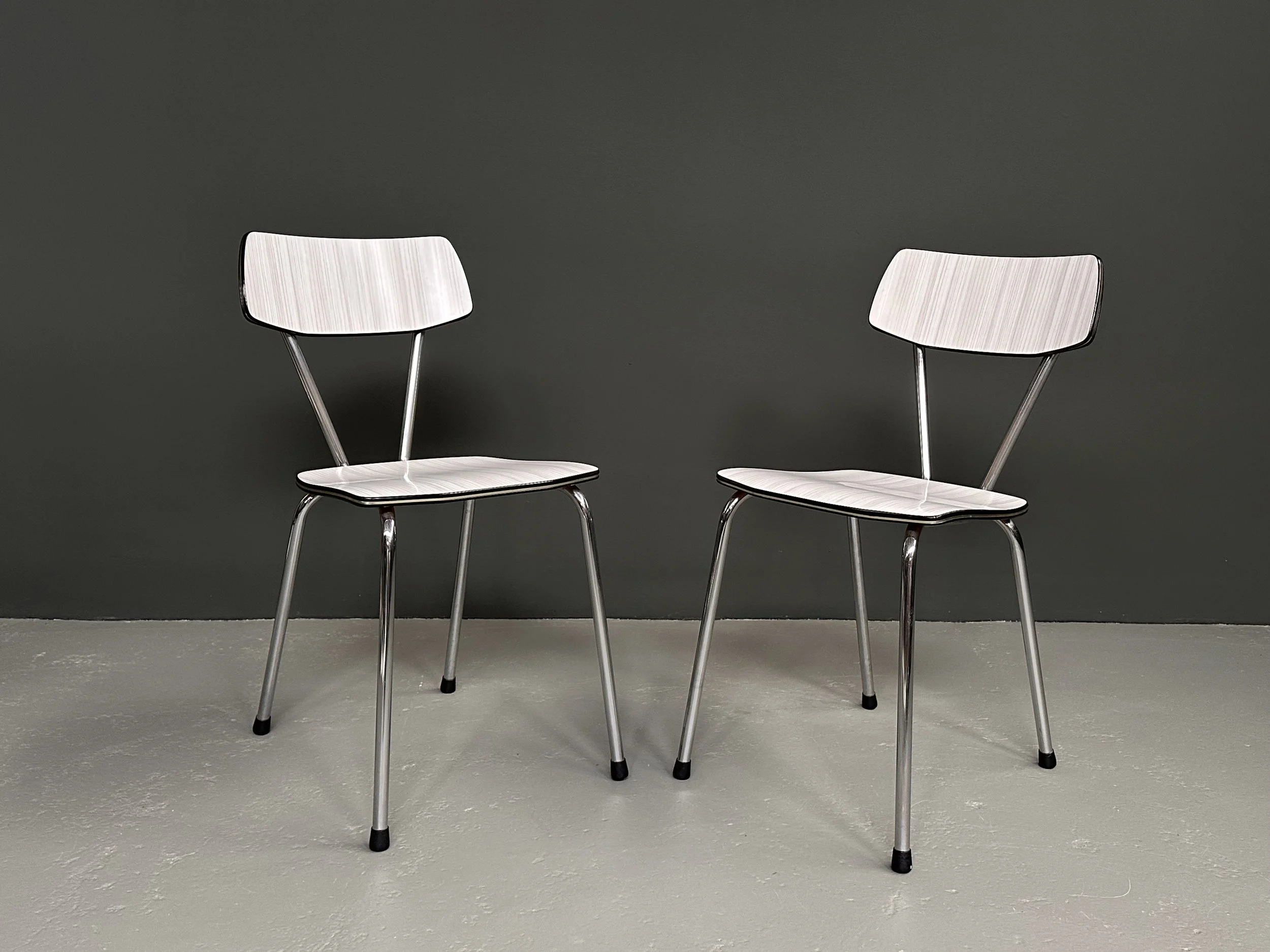 Italian Formica and Chrome Kitchen Chairs, 1960s foto 3