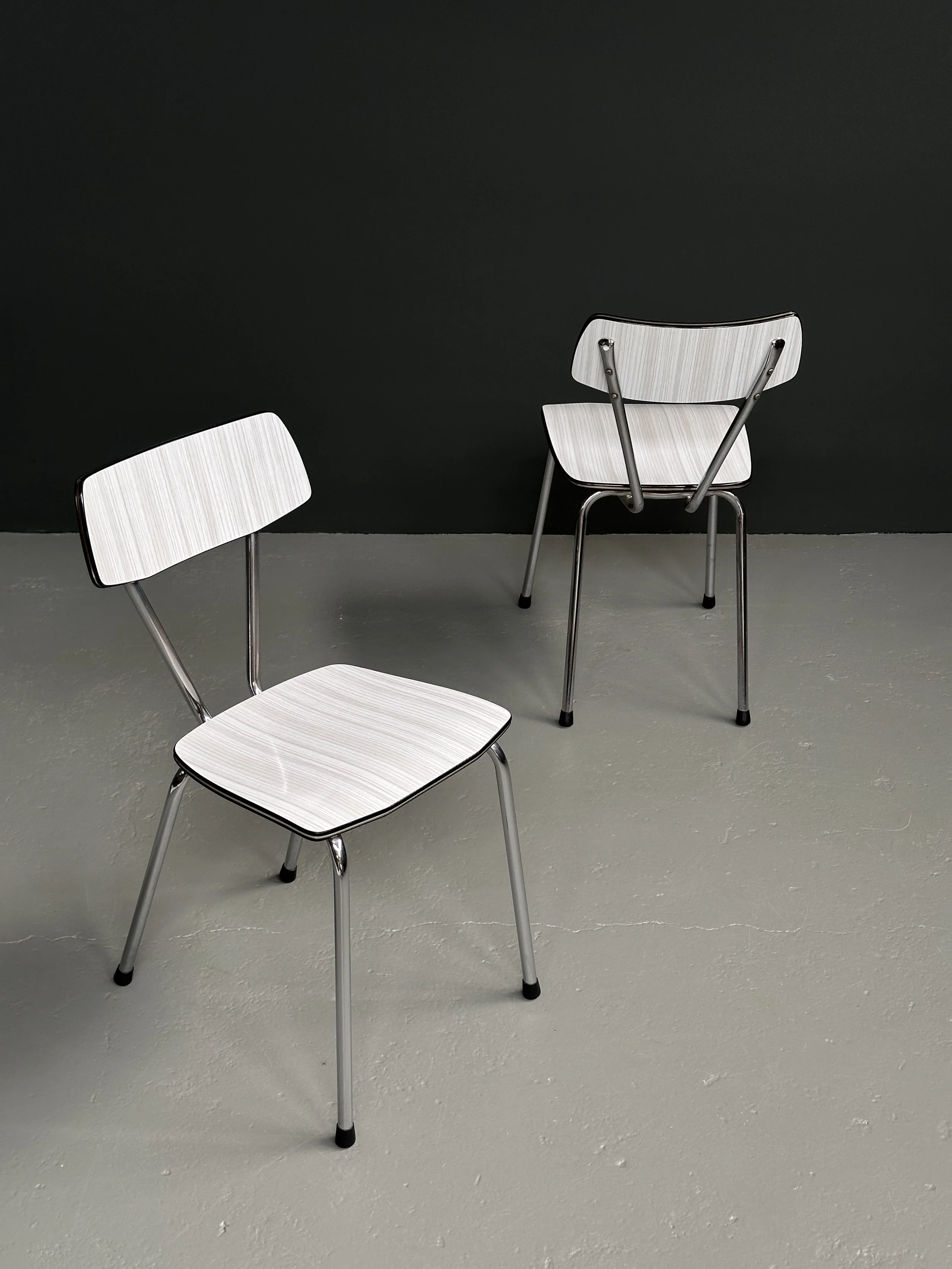 Italian Formica and Chrome Kitchen Chairs, 1960s foto 8