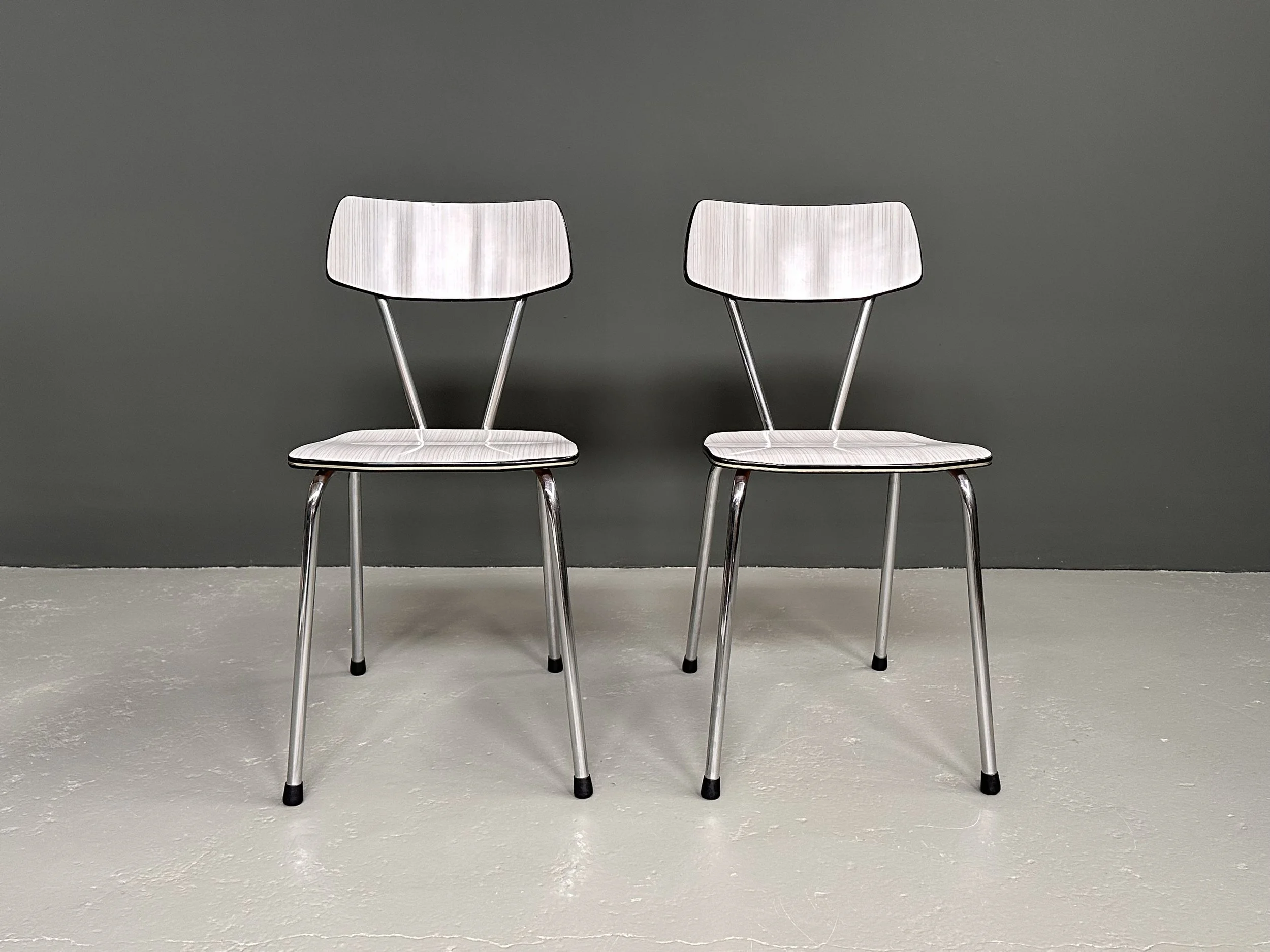 Italian Formica and Chrome Kitchen Chairs, 1960s foto 9