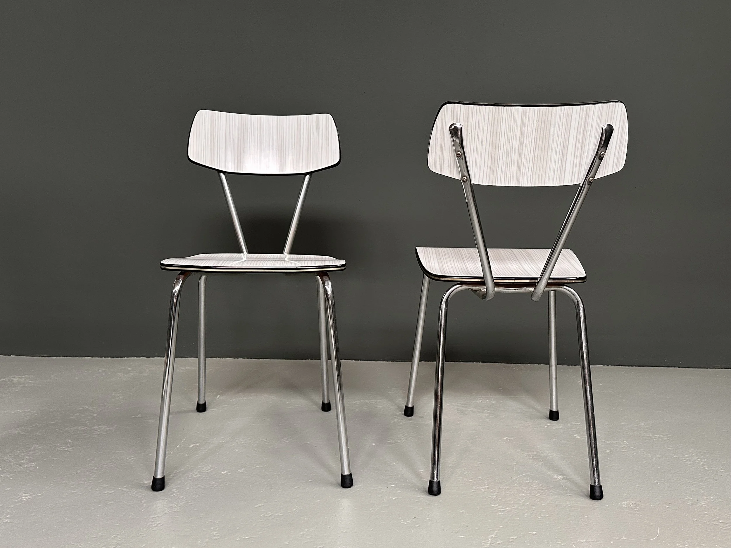 Italian Formica and Chrome Kitchen Chairs, 1960s foto 10