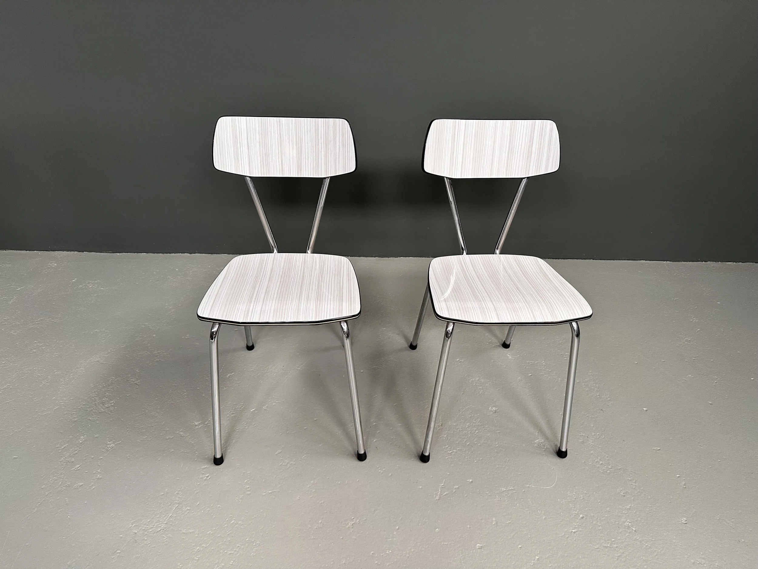 Italian Formica and Chrome Kitchen Chairs, 1960s foto 11