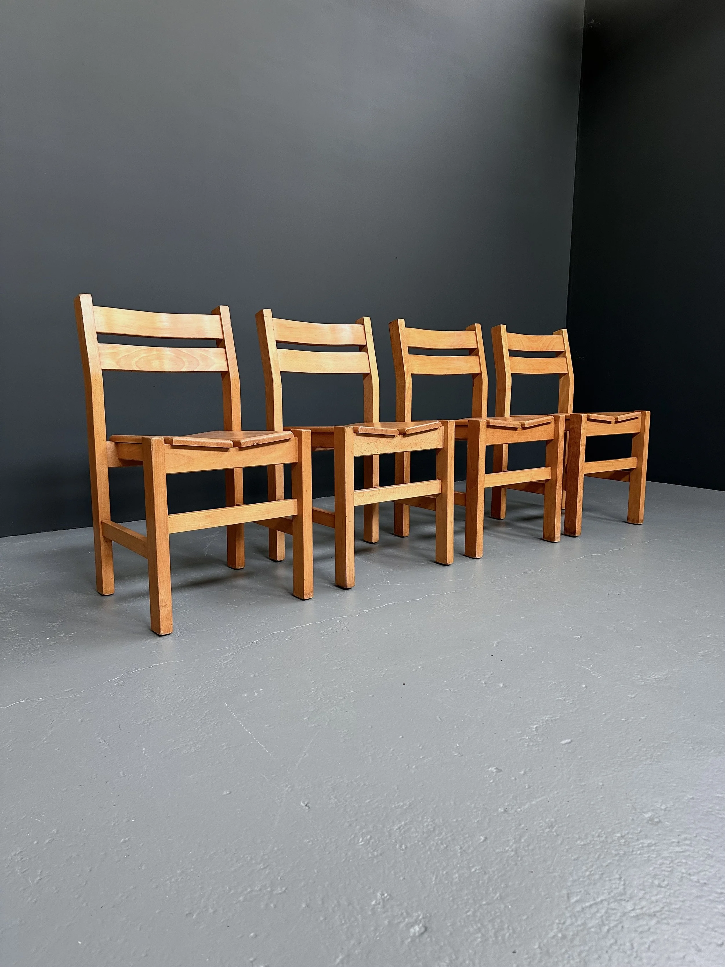 Maison Regain Beech Wood Dining Chairs, Set of 4 foto 13